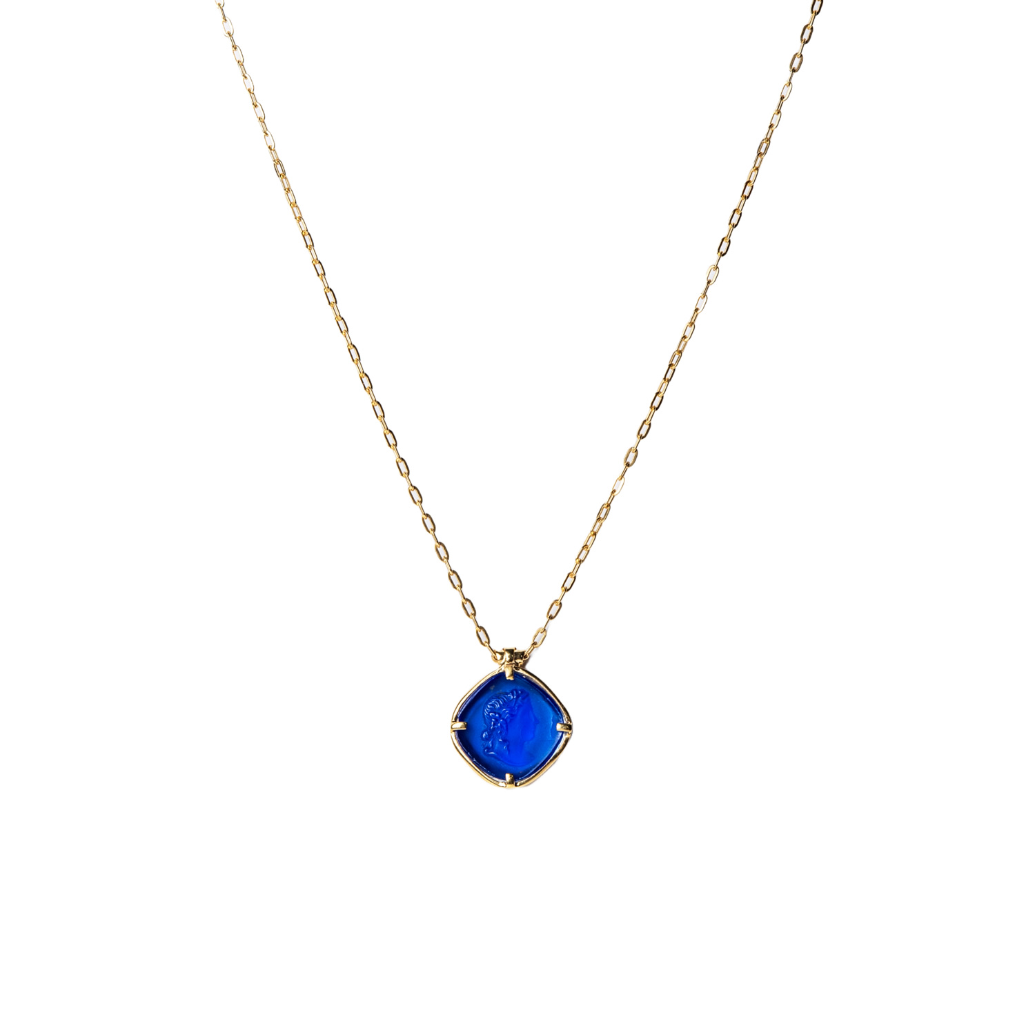 Women’s Gold / Blue / Silver Cobalt Blue Apollo Pendant Golden Horn Jewellery