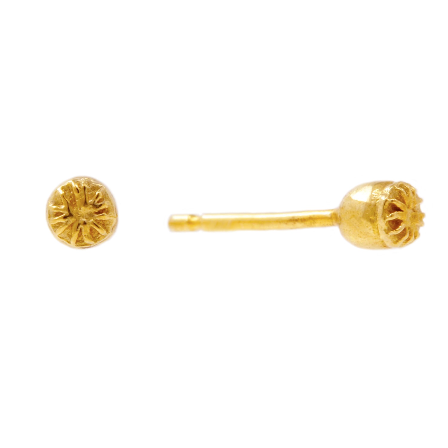 Women’s Poppy Seedpod Earrings - Gold Lee Renee