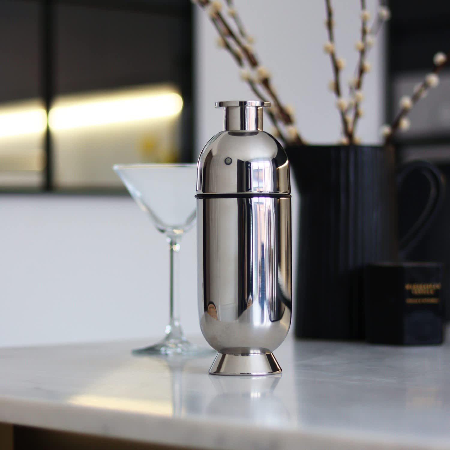 bullet stainless steel cocktail shaker