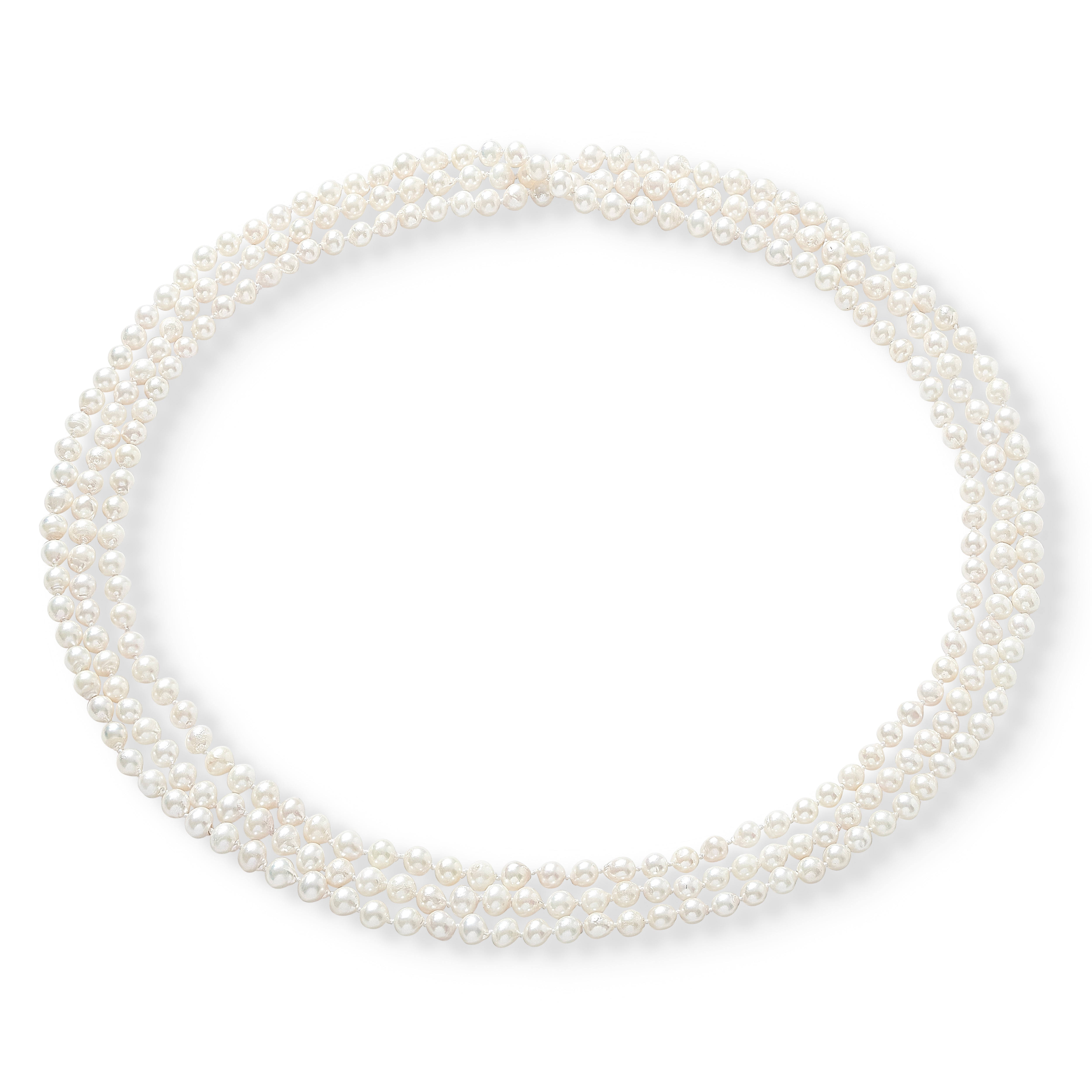 Pearls Of The Orient Online Women's White Gratia Small Cultured Sea Pearl Loop Necklace