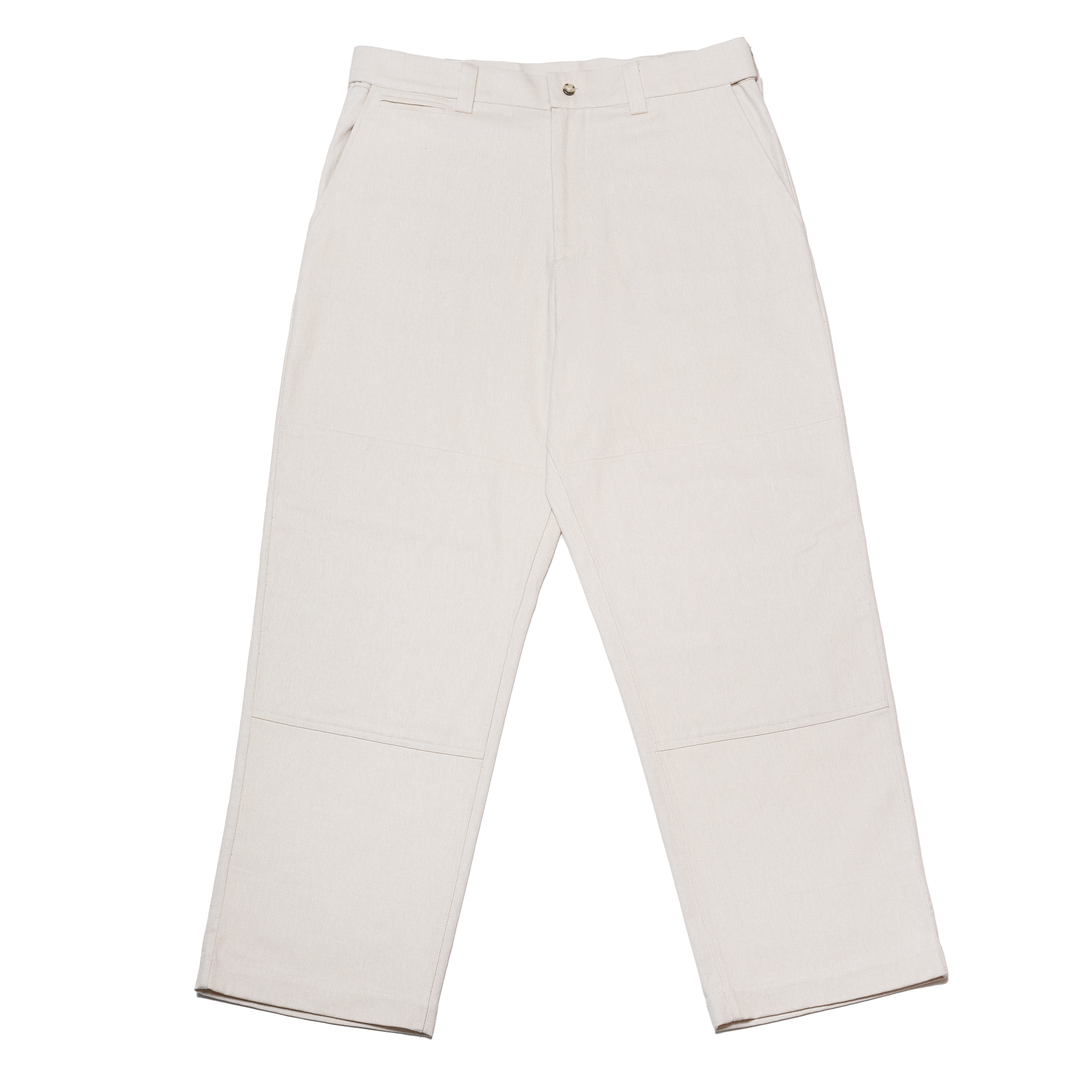 THE BOWERY SOCIAL CLUB MEN'S TWILL MECHANIC PANT - WHITECAP