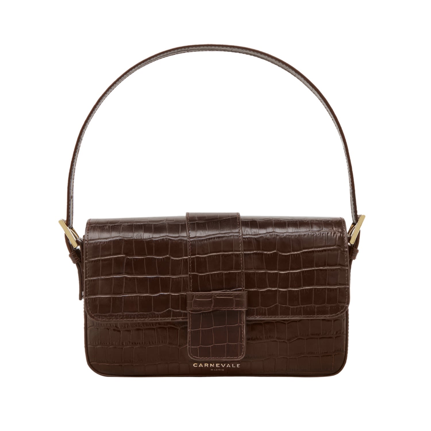 Carnevale Women's Brown Dalia Coco Chocolate - Baguette Bag