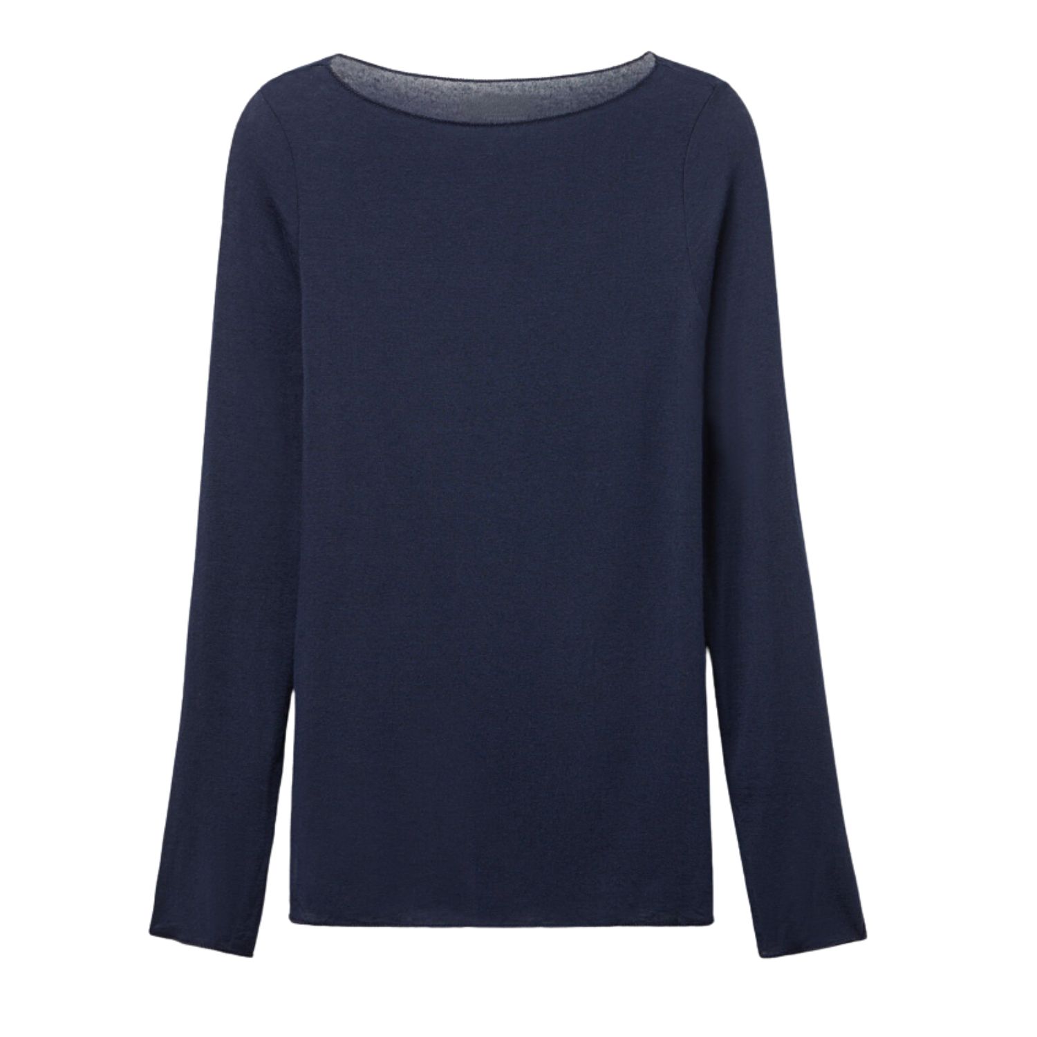 Cove Women's Blue Boat Neck Navy Modal / Cashmere Base Layer
