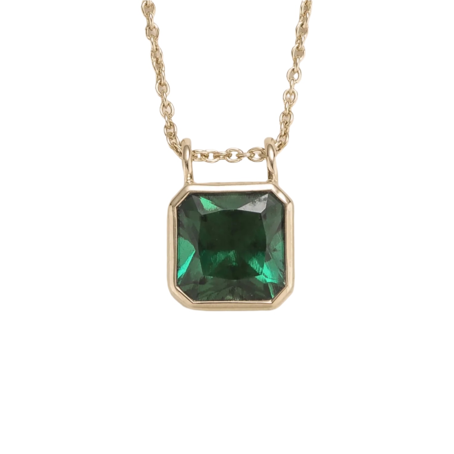 Juvetti Women's Green / Silver Margo White Gold Necklace Set With Emerald