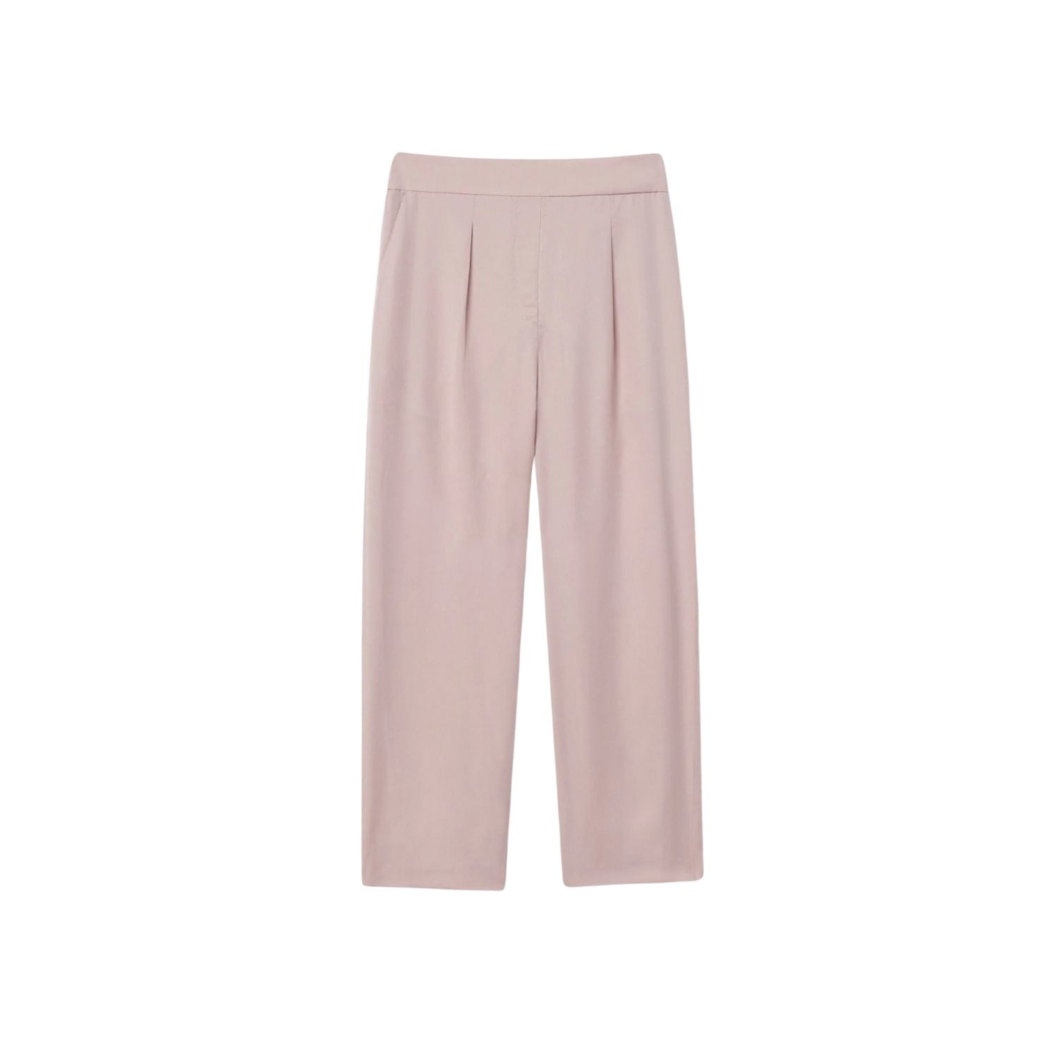 Dal The Label Women's Neutrals Tencel Mid-rise Tapered Pants Blush