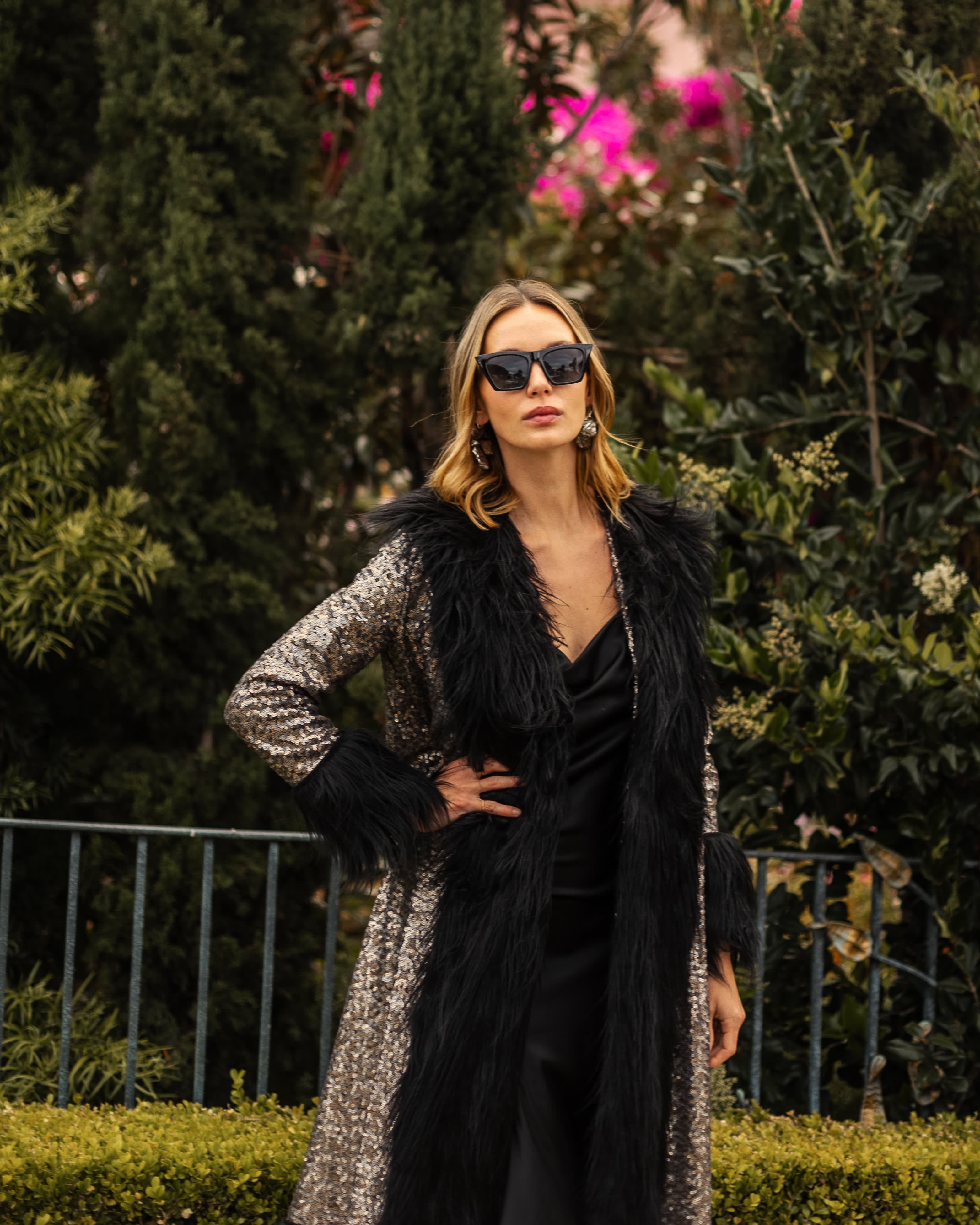 Penny Deluxe Gunmetal Faux Fur Jacket | Jennafer Grace | Wolf & Badger