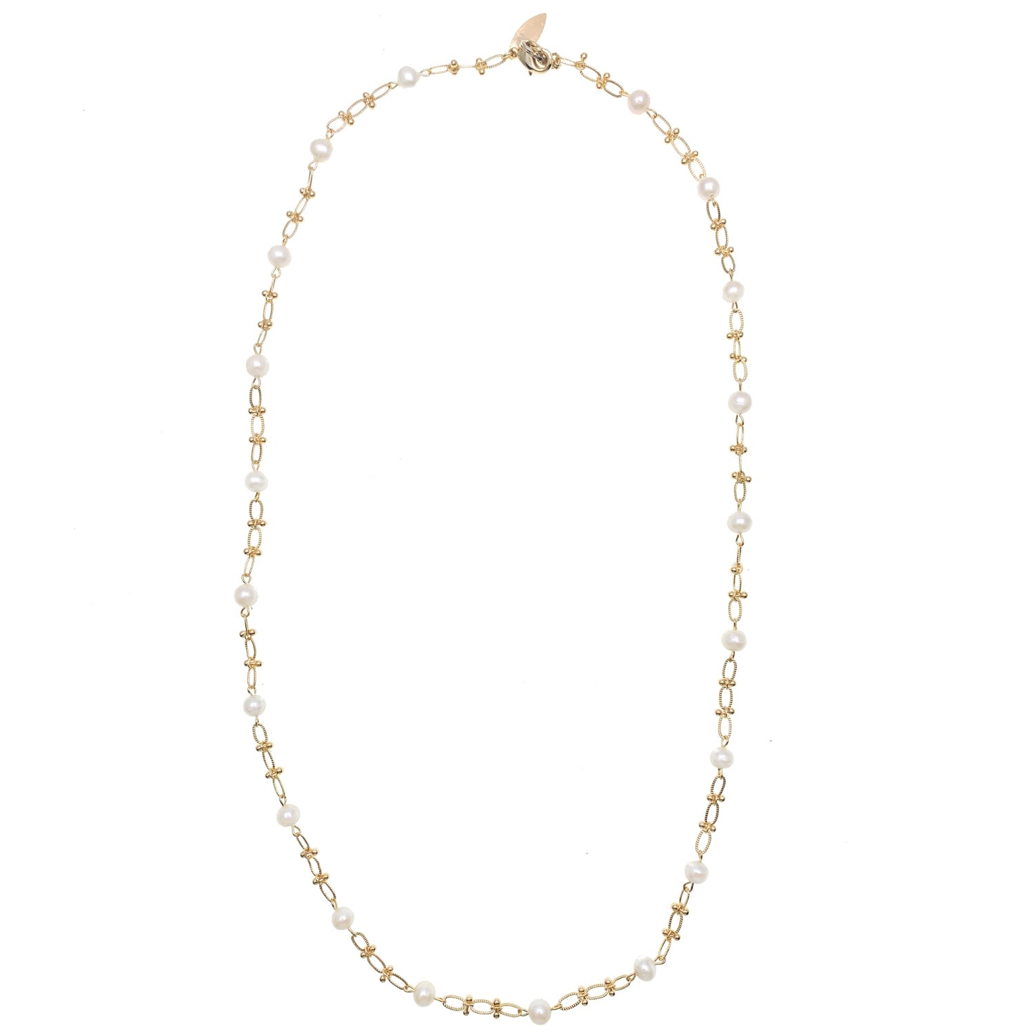 Women’s White Freshwater Pearls Sunglasses Chain Farra