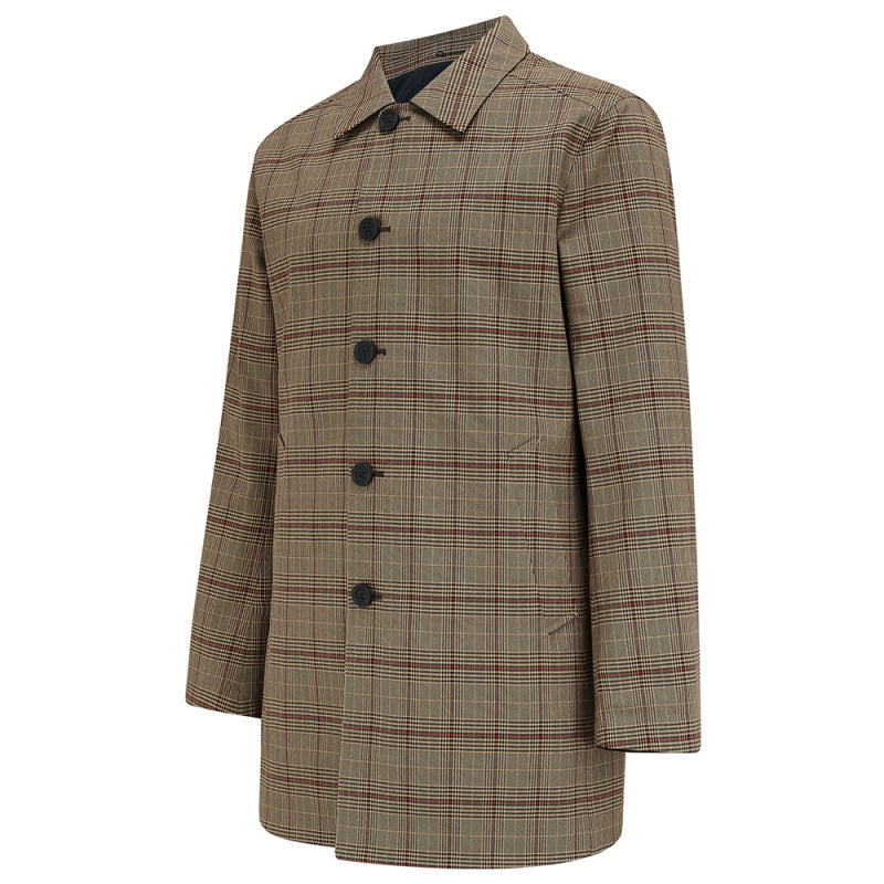 Guards London Men's Robertson Reversible Raincoat - Check/black In Black