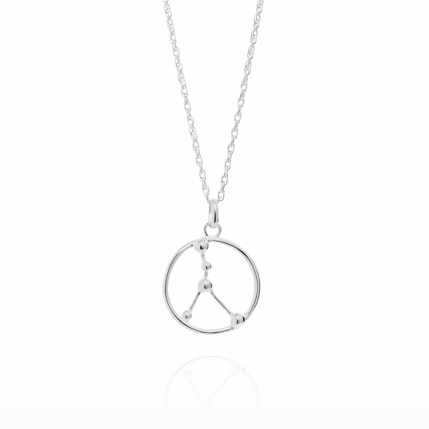 Women’s Silver Cancer Astrology Necklace Yasmin Everley Jewellery