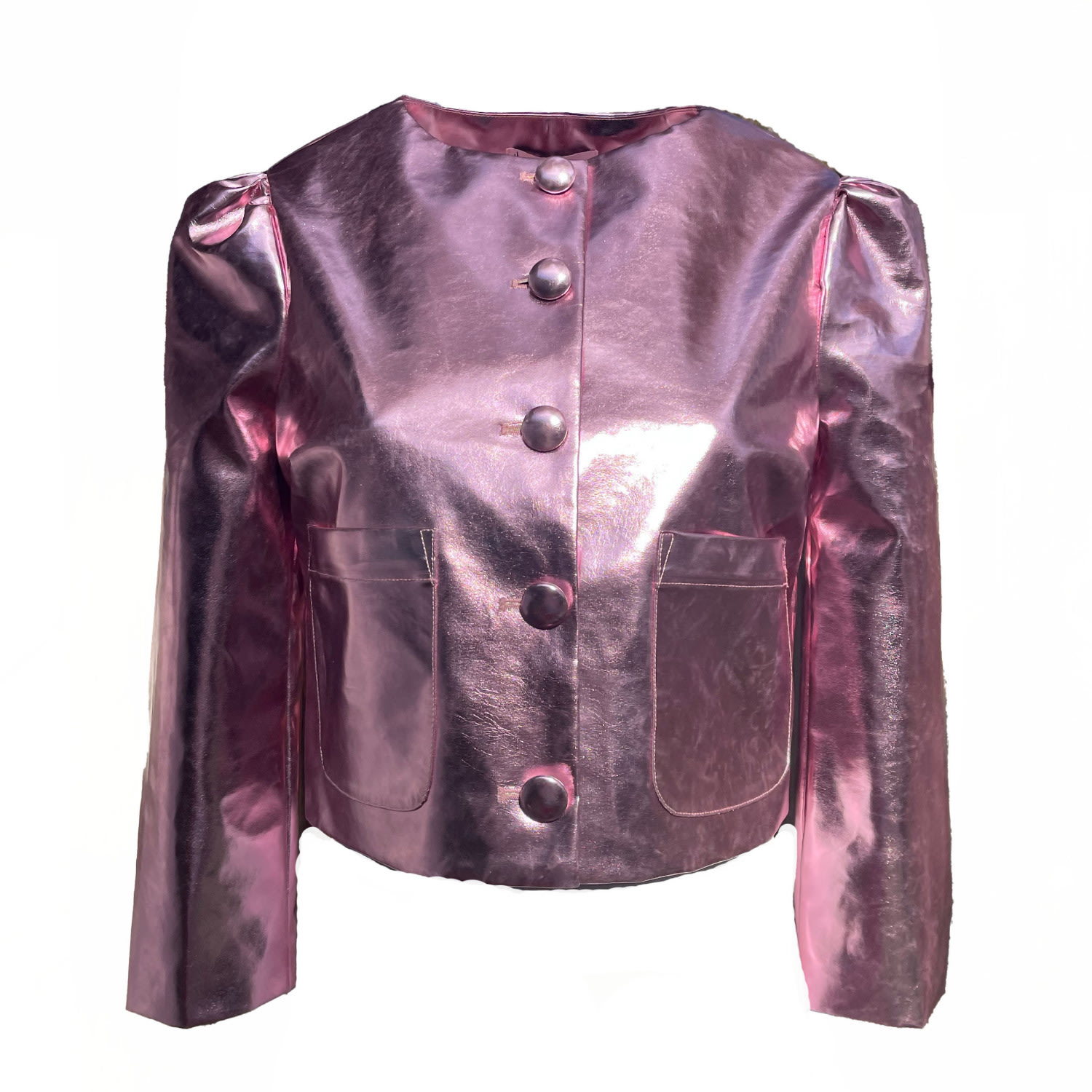 Women's The Mighty Little Pink Vegan Jacket | Medium | Madeleine Simon Studio