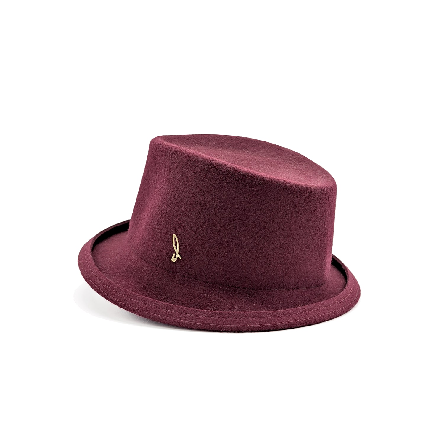 Doria 1905 Women's Negroamaro Red Wool Felt Hat In Red