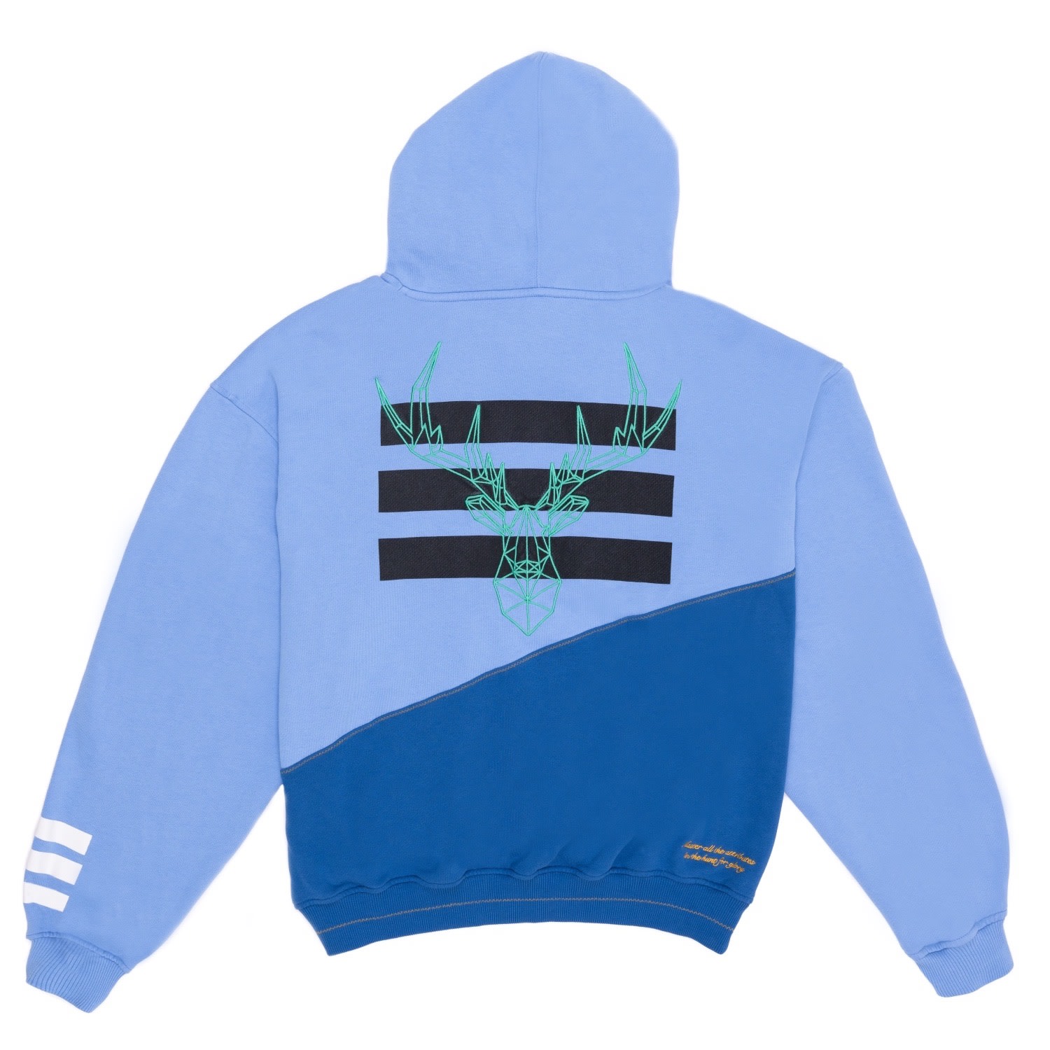 474 X Jagermeister Oversized Organic Hoodie - Blue Small 474 Co