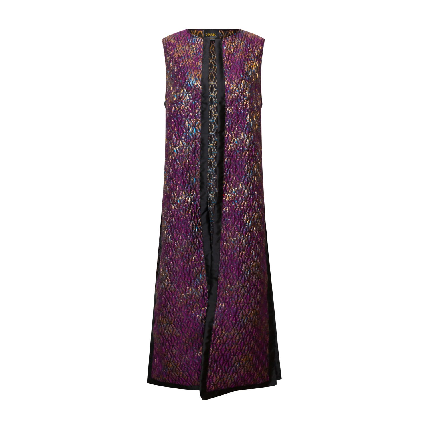 Byvinnik Women's Blue / Purple / Gold Berlin Duster In Semiramide Purple In Multi