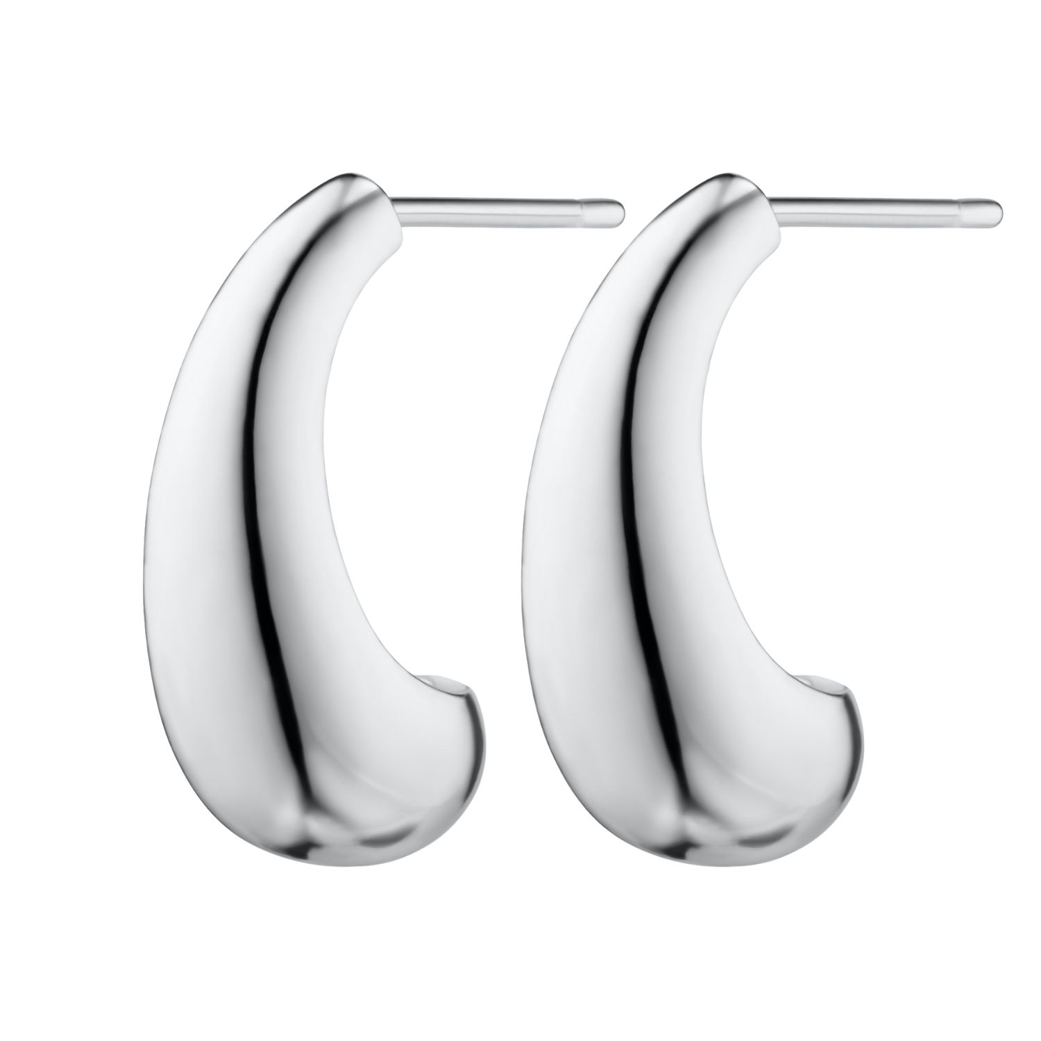Scream Pretty Women's Silver Large Teardrop Stud Earrings