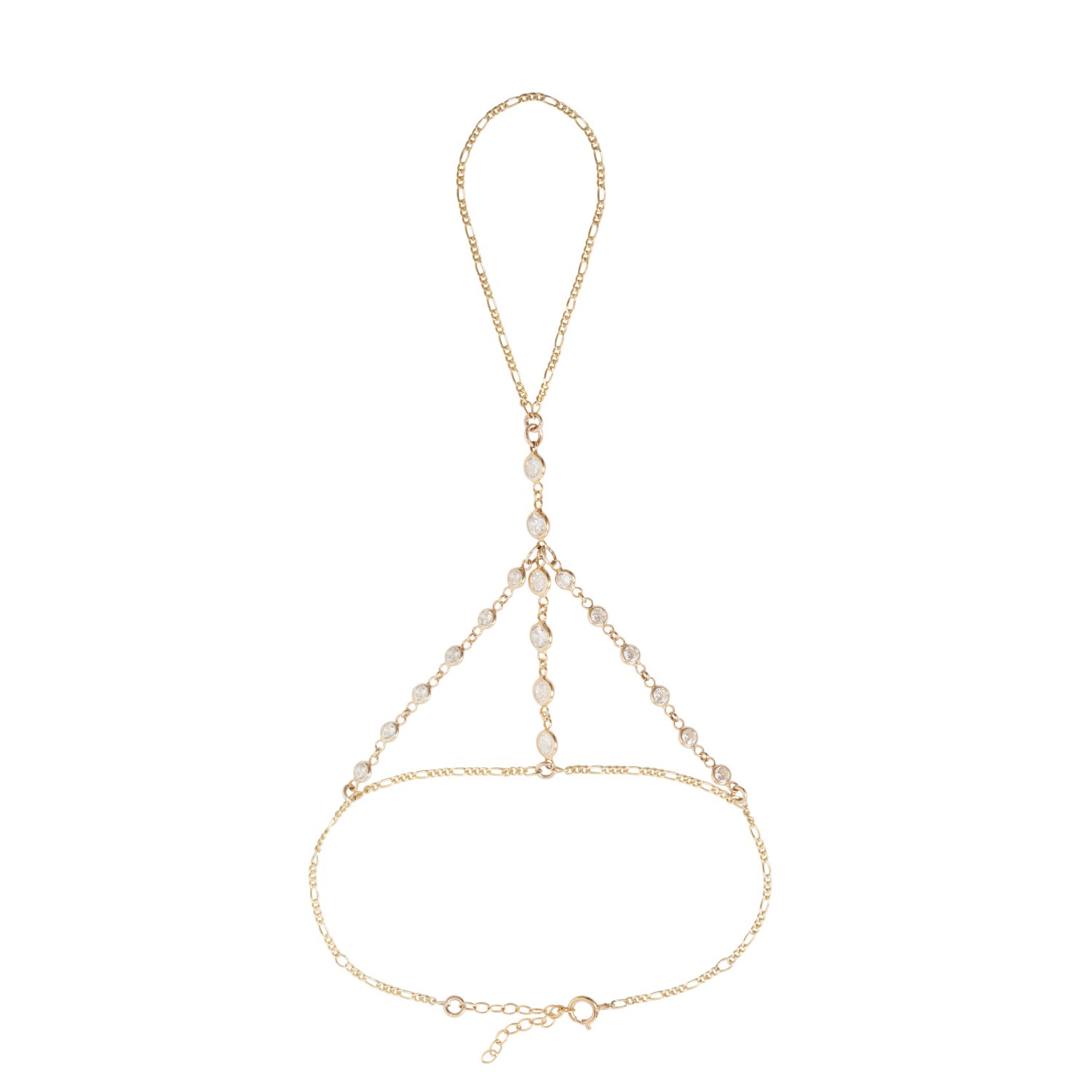 Lya Soul Jewelry Women's Gold / Neutrals Paloma Hand Chain