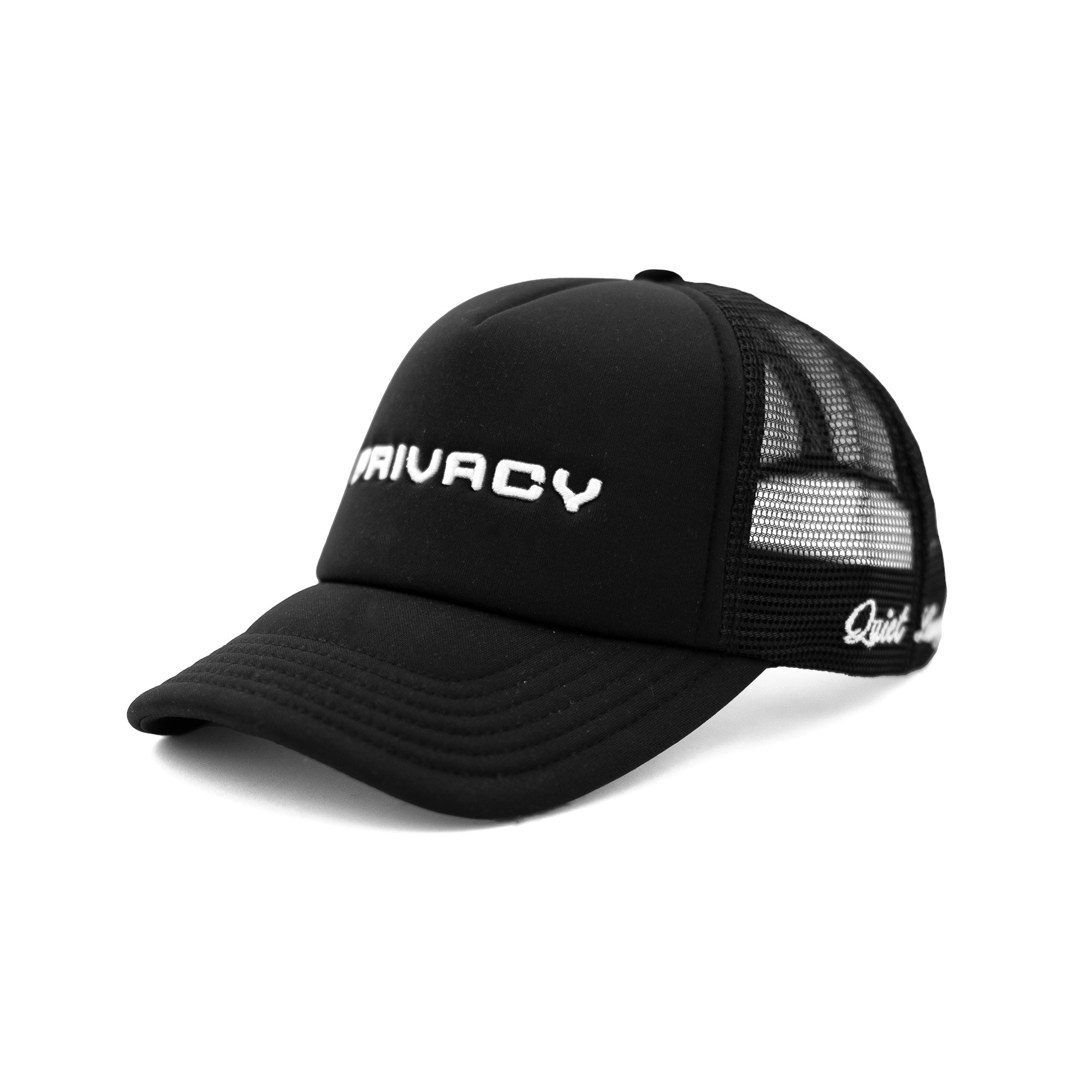 Men’s Black Team Trucker Cap One Size Privacy