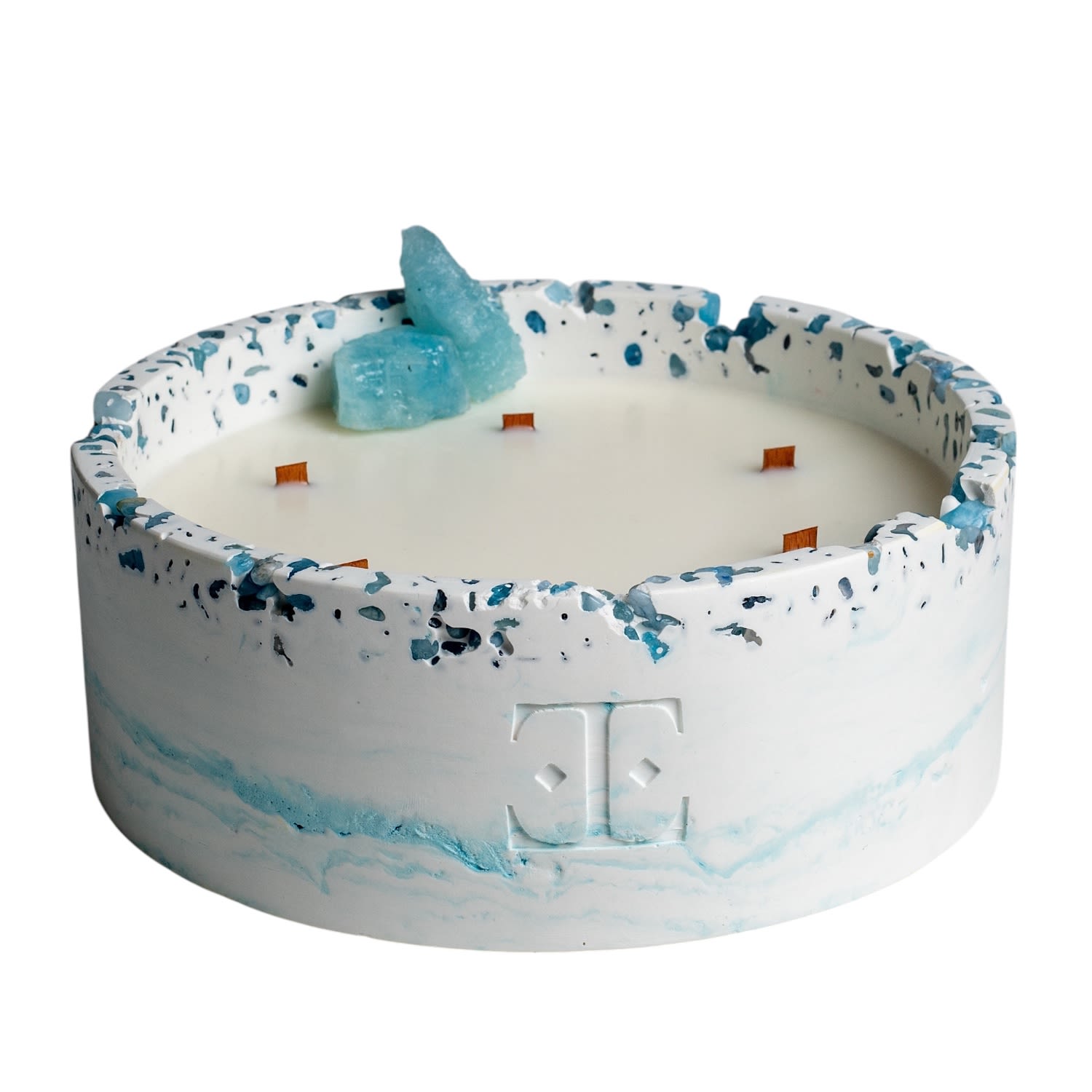 Esti Living Blue Luna Collection - Ocean Wave Candle