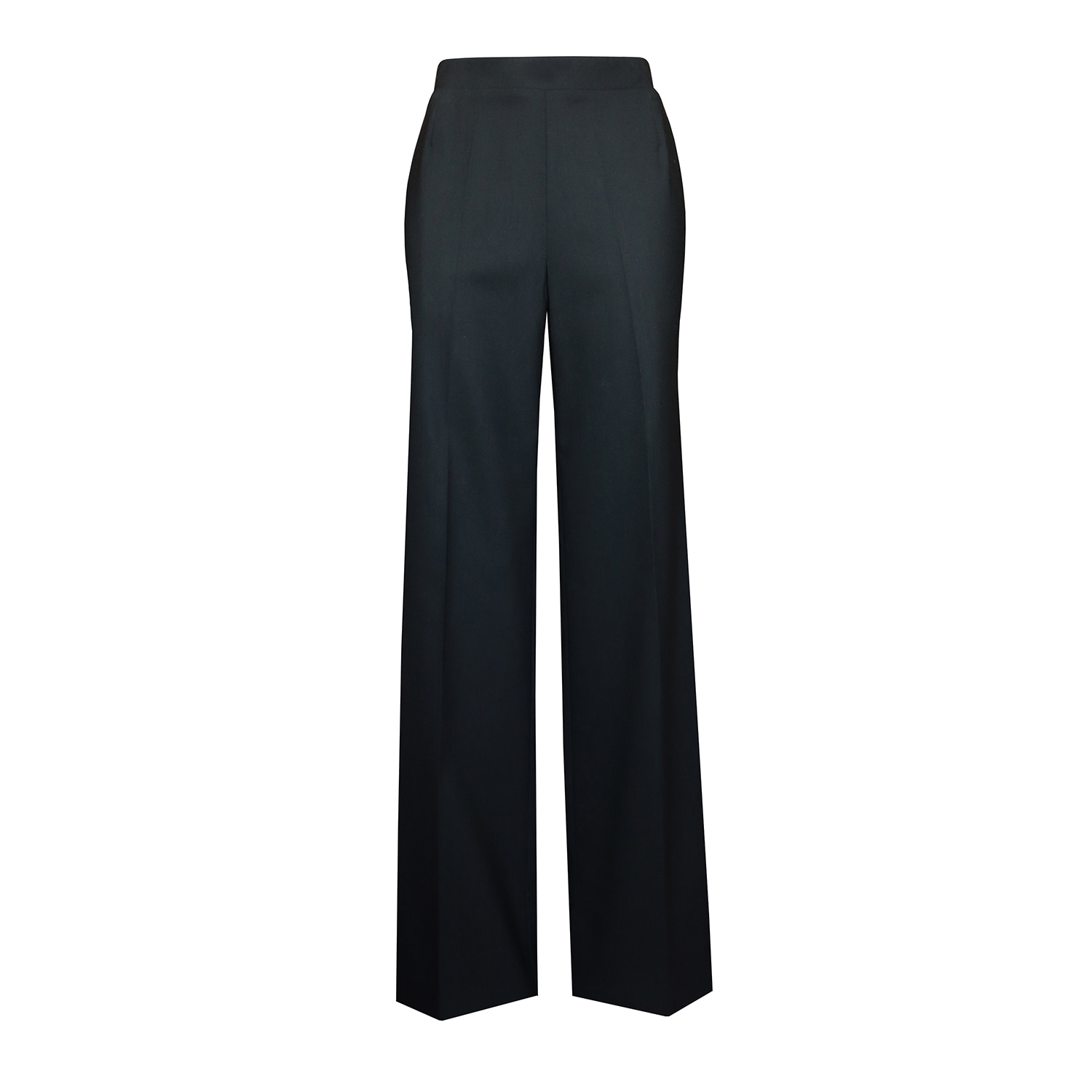 2kstyle Women's Mila High-waisted  Wide Leg Elasticated Wool-blend Pants - Black In Black