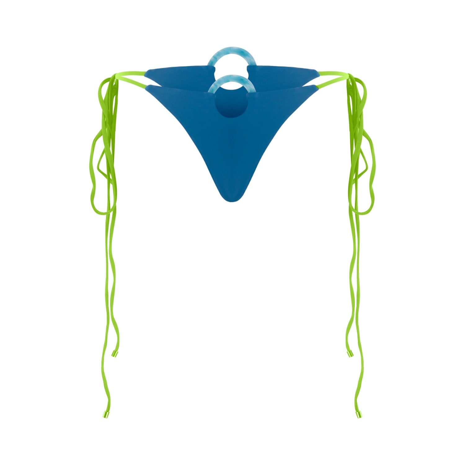 L’animal Women's Green / Blue Masaya Bikini Bottom In Green/blue