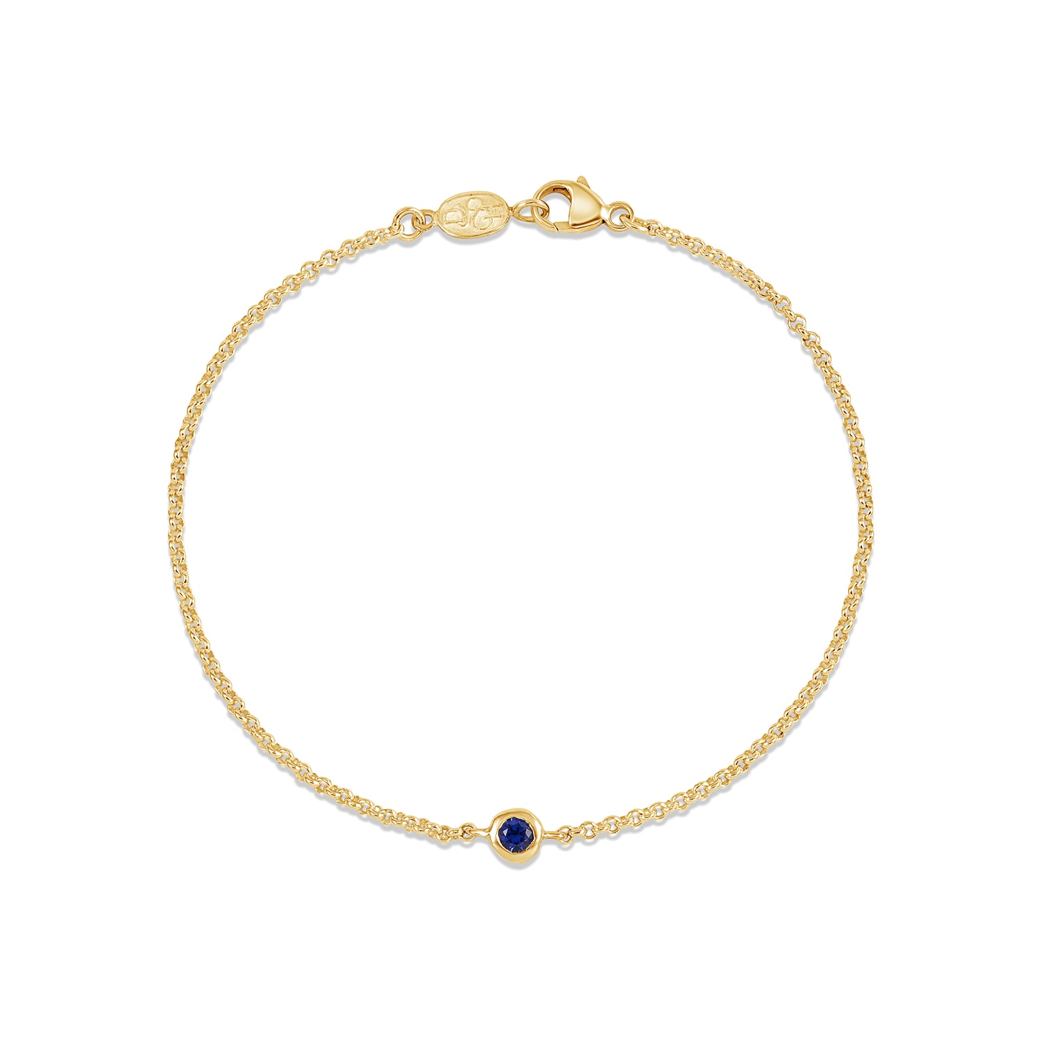 Dower & Hall Dewdrop Sapphire Bracelet In Gold