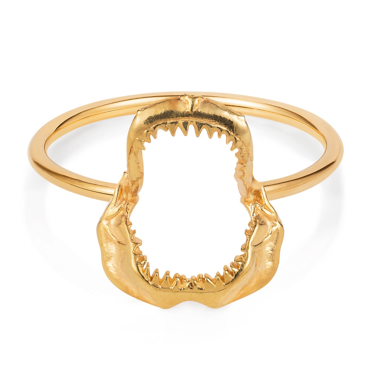 Women’s Shark Jawbone Ring - Gold Lee Renee