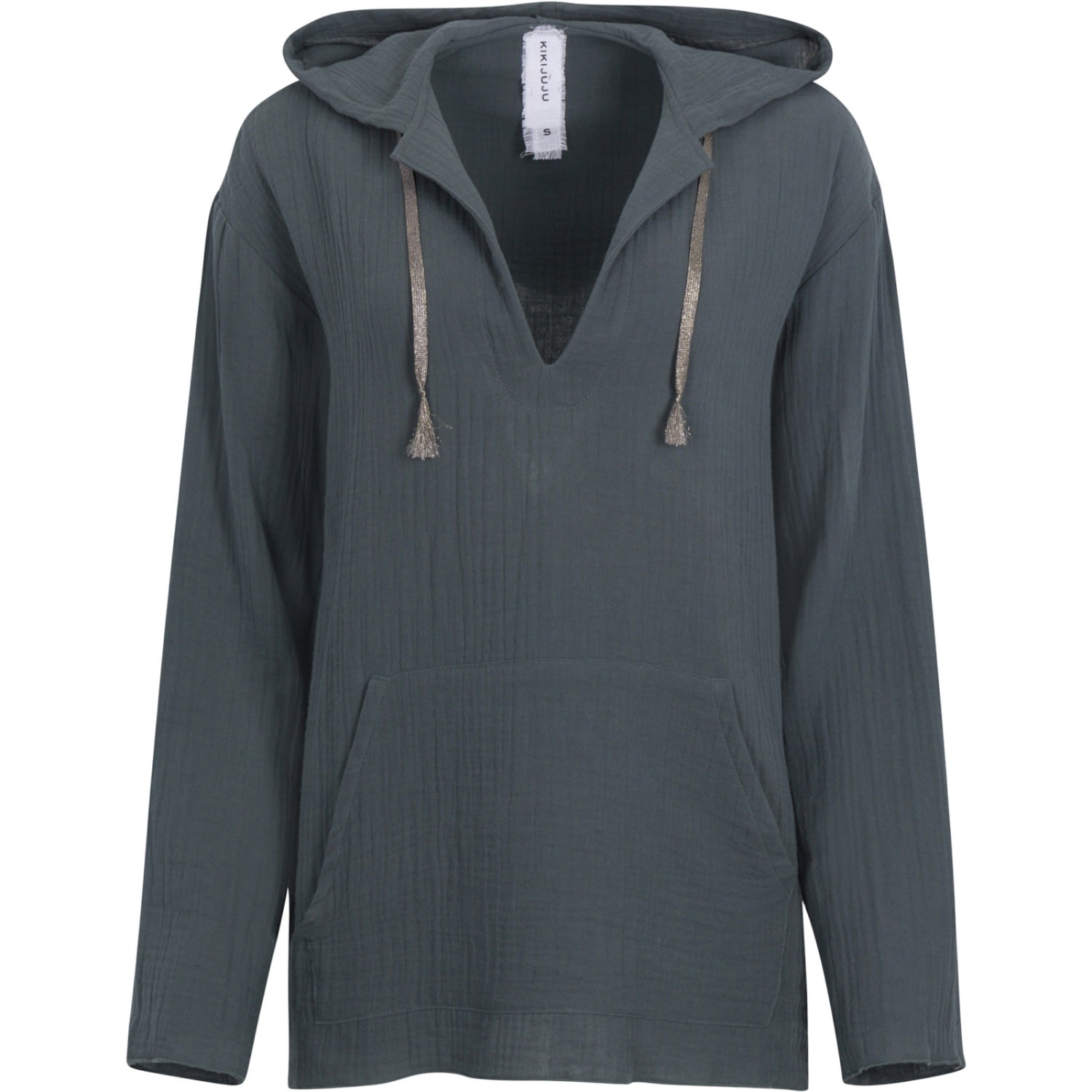 Kikijuju Women's Becki The Beach Hoody- Dusky Blue Grey In Blue