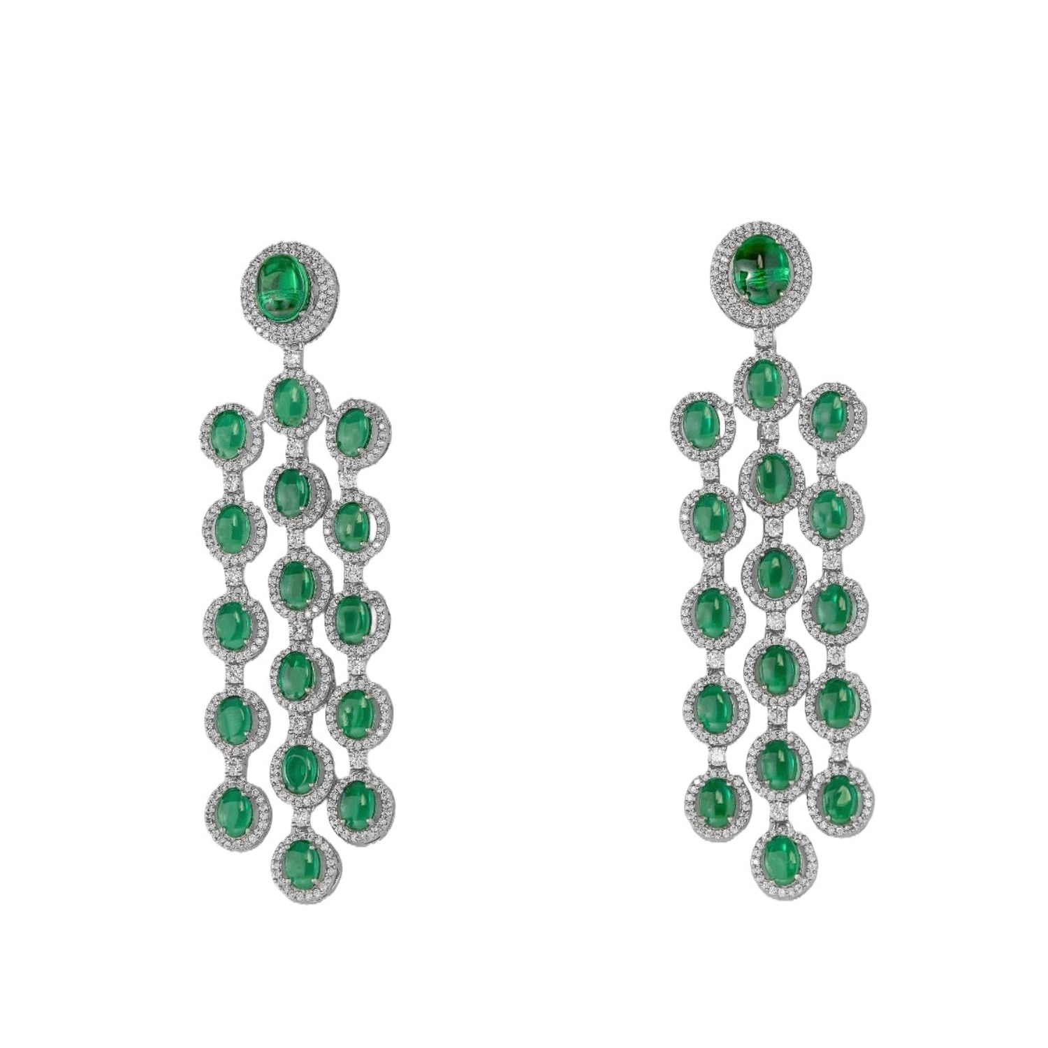 Meraki By Rashmi Bajaj Women's Green / Red / Blue Julitte Earrings