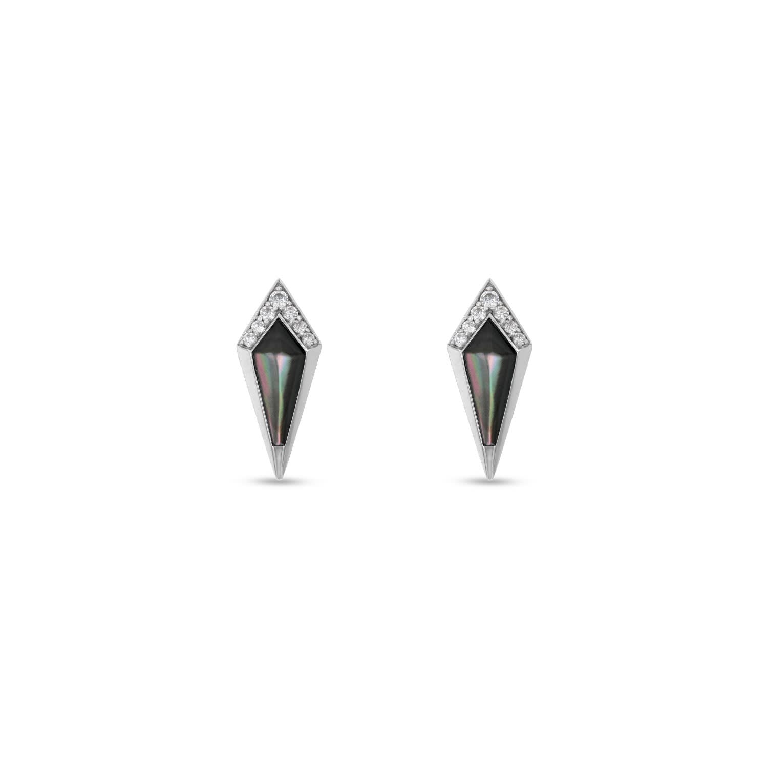 pearl earrings with diamonds around