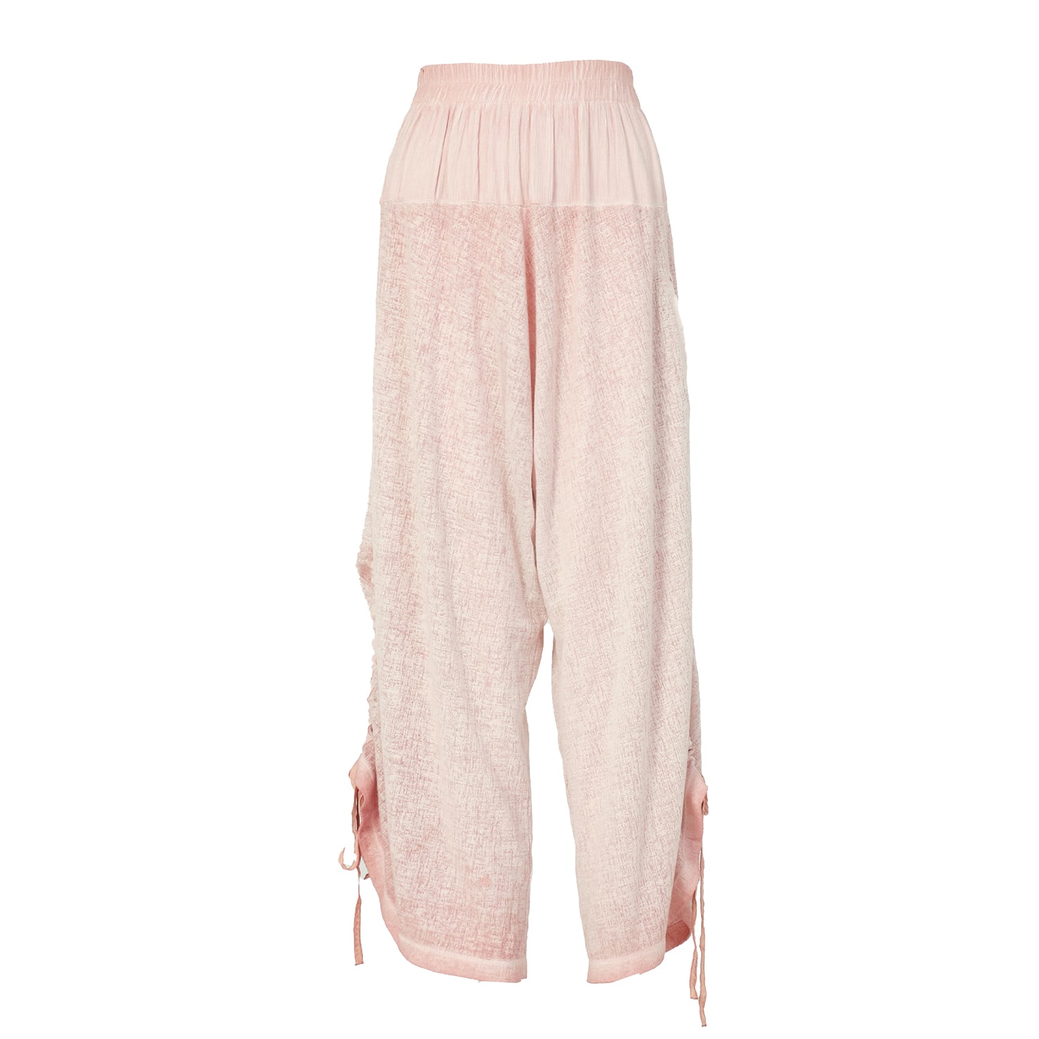 Zhenabia Pink / Purple Duo Salvar Powder Pink - Women Boho Harem Pants In Pink/purple