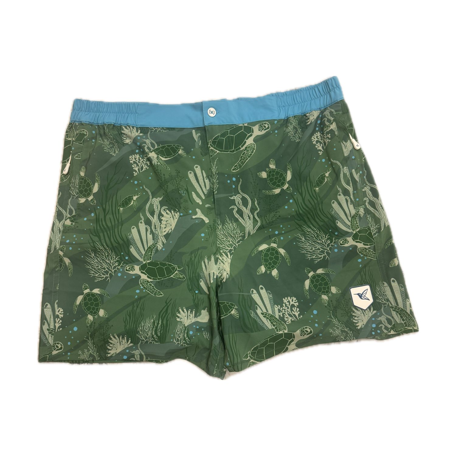 Live Kolibri Green Mens Luxury Swim Trunks In Green