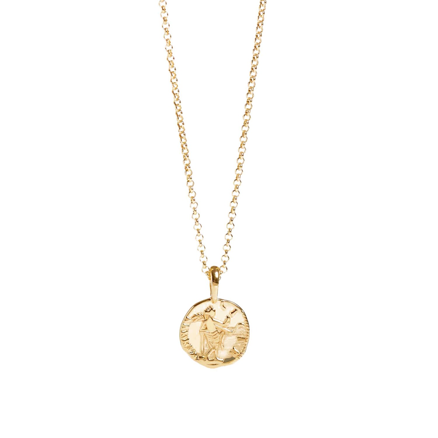 Muru Women's Venus Coin Necklace Gold