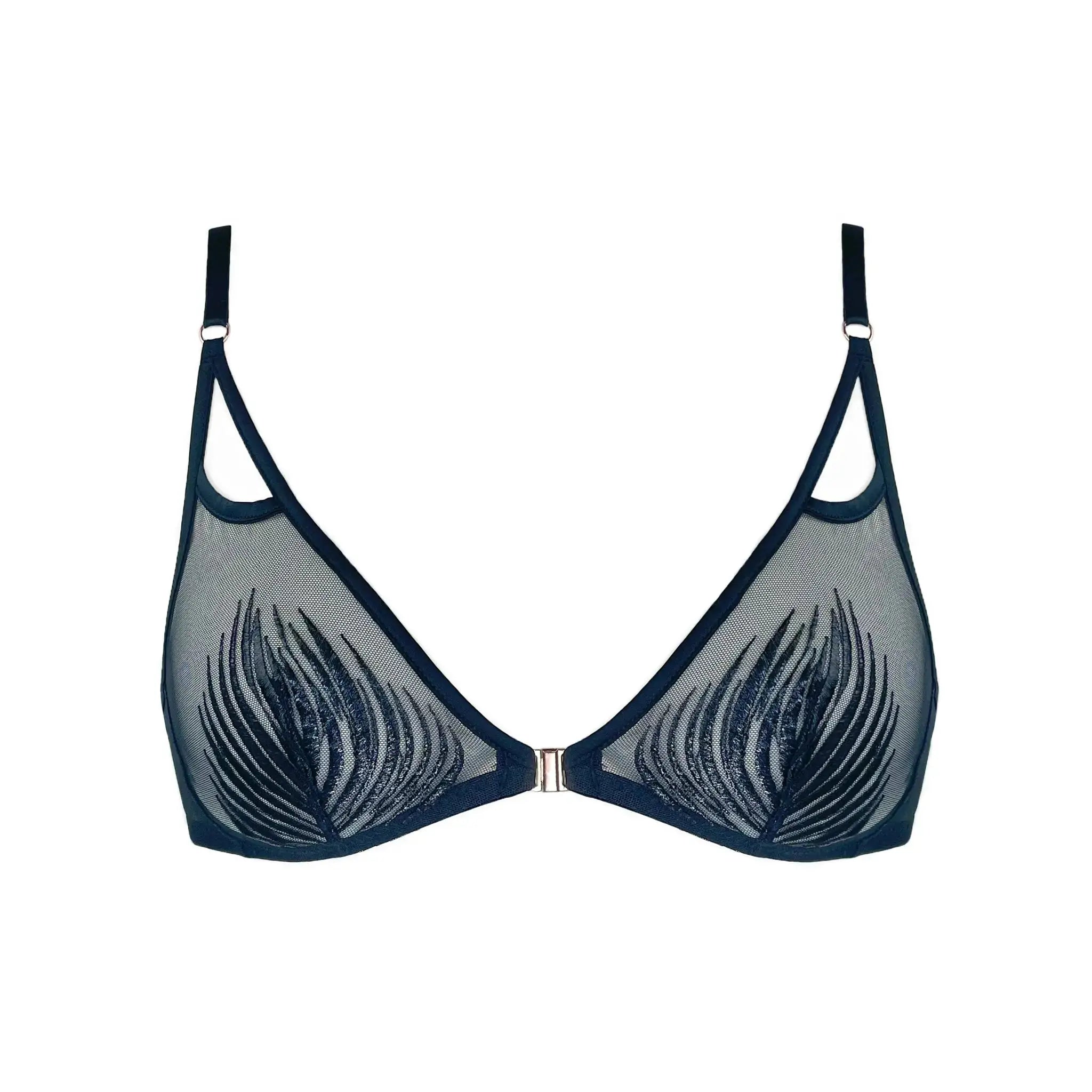 Monique Morin Lingerie Women's Ether Bralette Black In Black