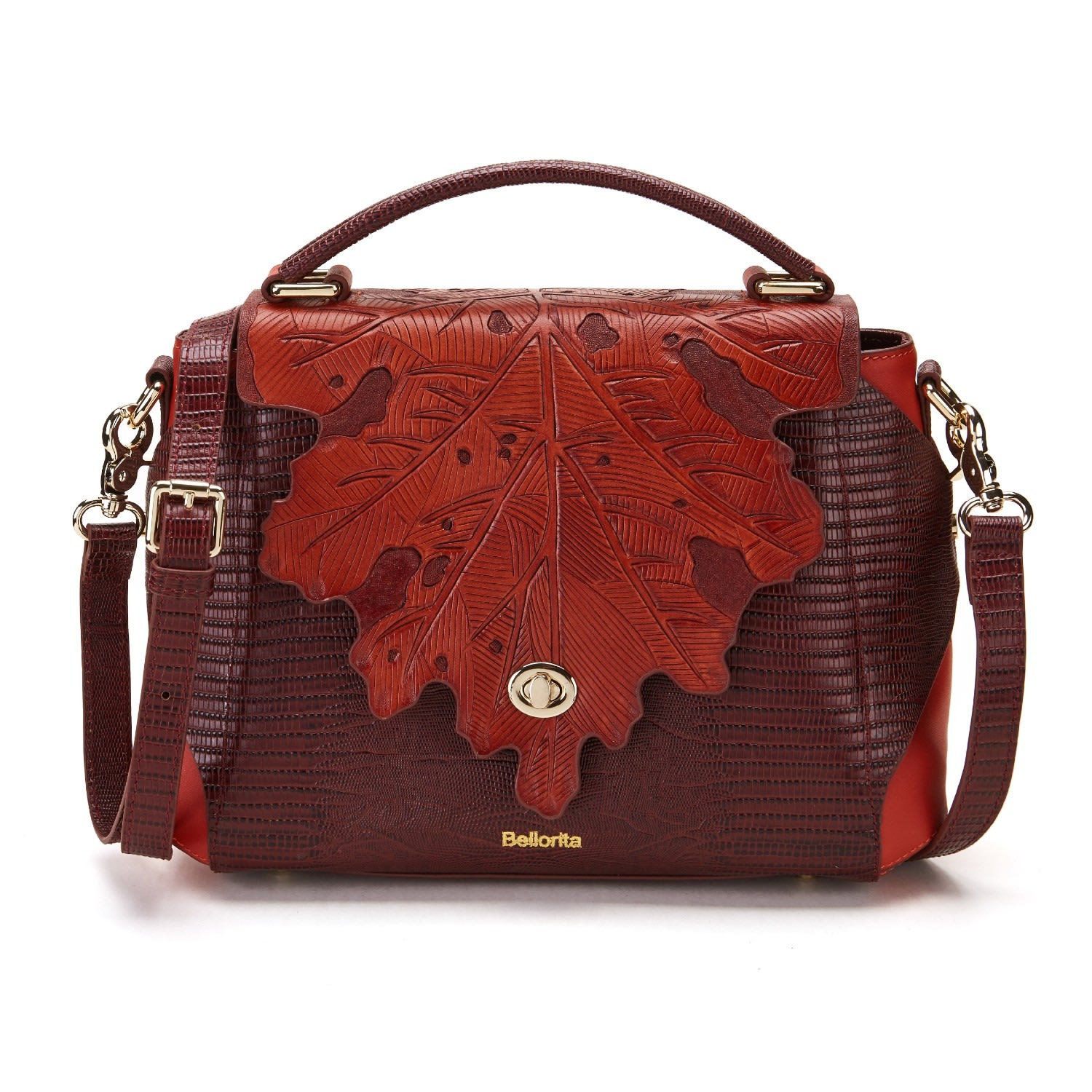 Women’s Sycamore Satchel Leather Bag Red Bellorita