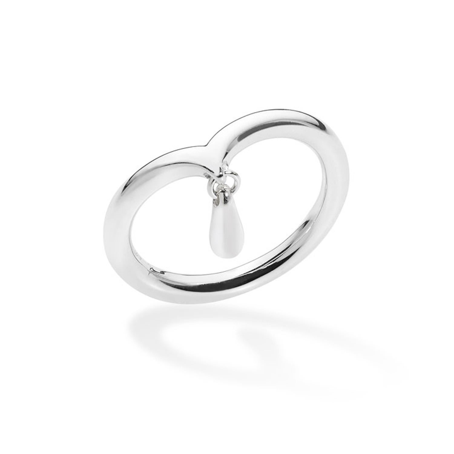 Women’s Silver Midi Ring With Drip Lucy Quartermaine