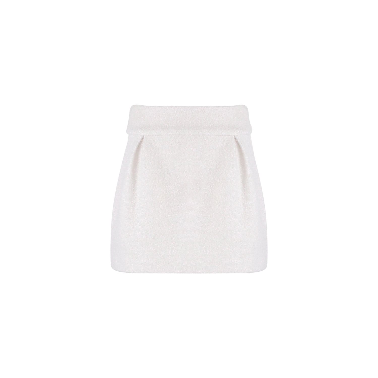 Women’s Off-White & Pink Pleated Mini Skirt Large Adiba