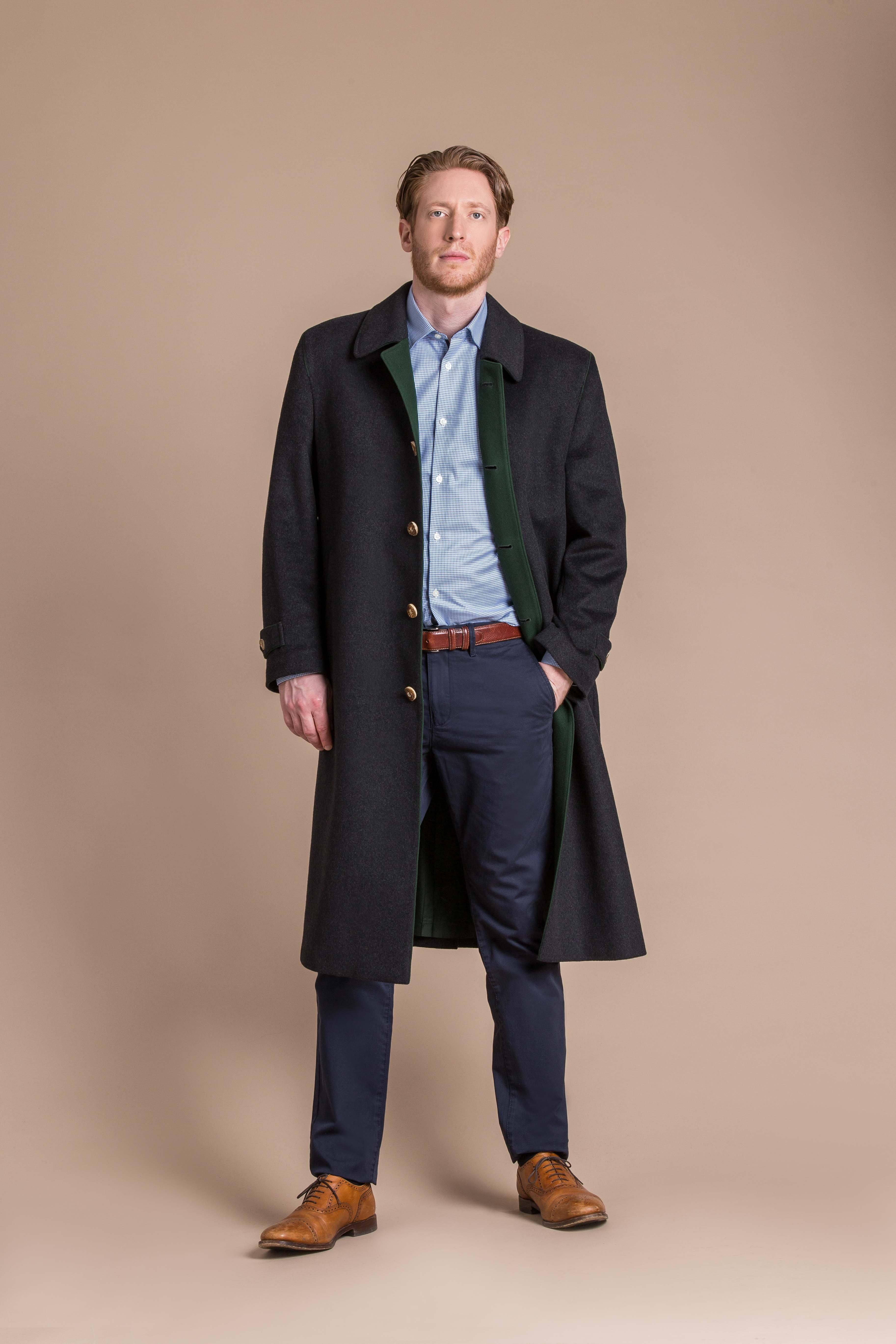 Men's Classic Loden Overcoat, Robert W. Stolz