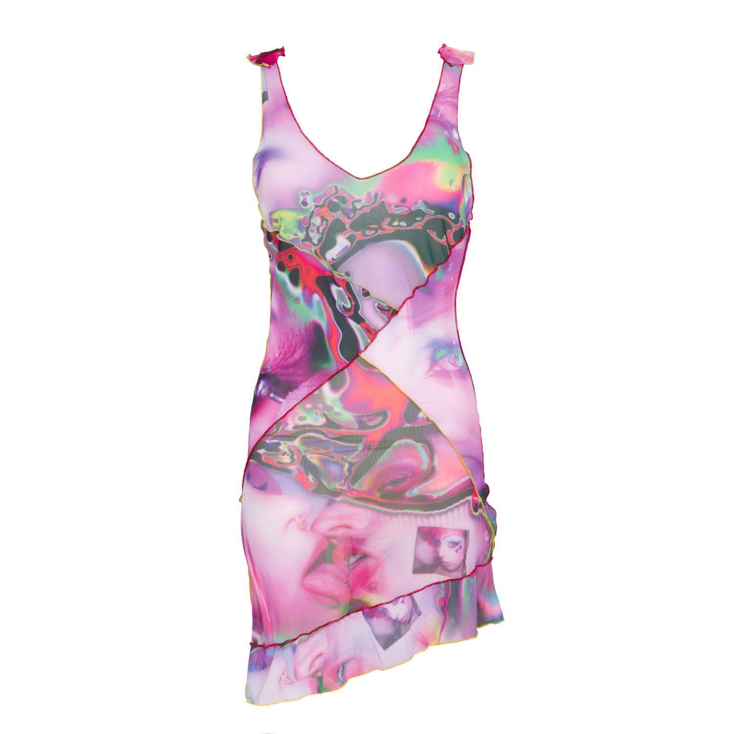 Women’s Pink / Purple Three Way Punk Kiss Dress Small Paloma Lira