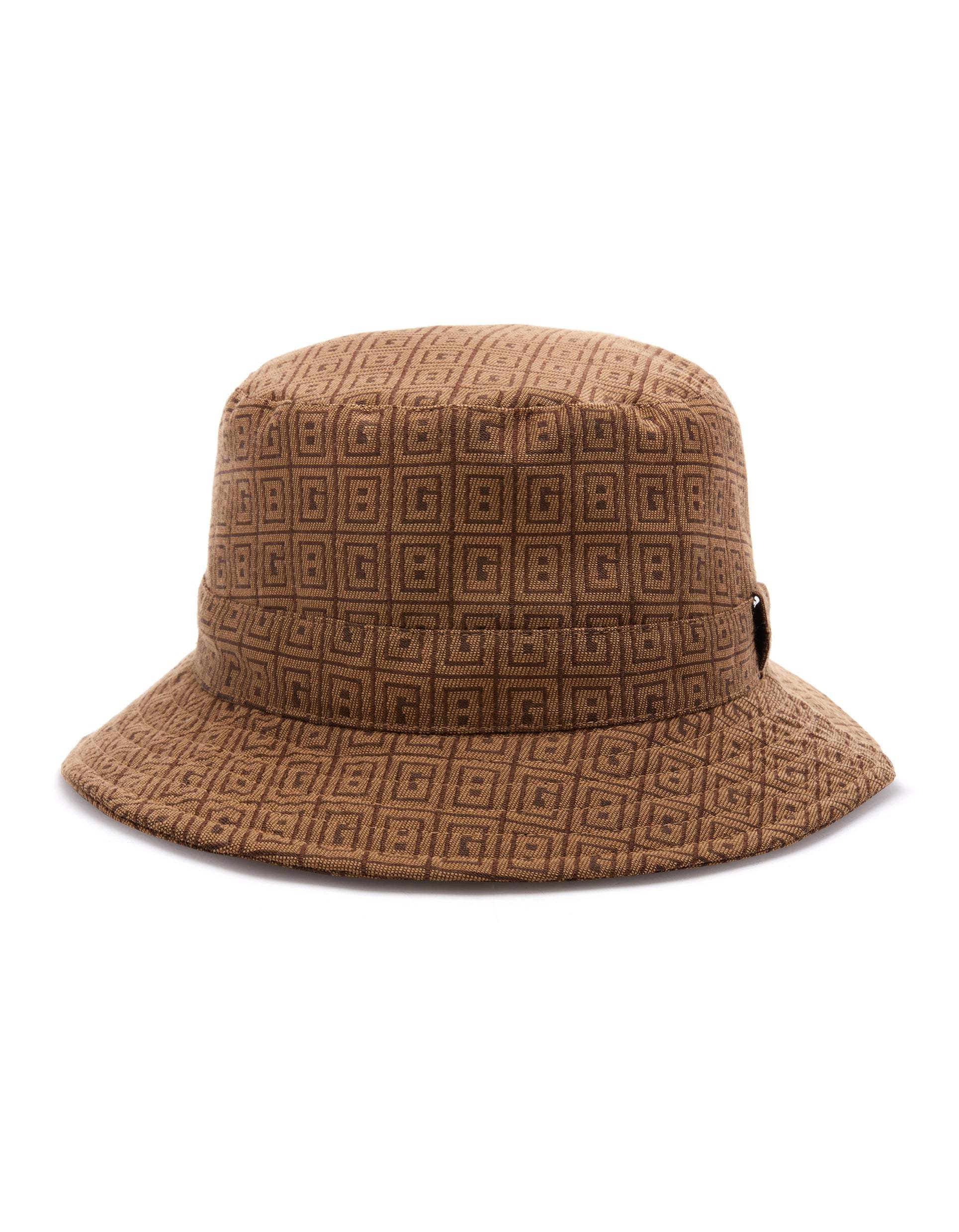 Gresham Blake Men's Brown Gb Monogram Bucket Hat