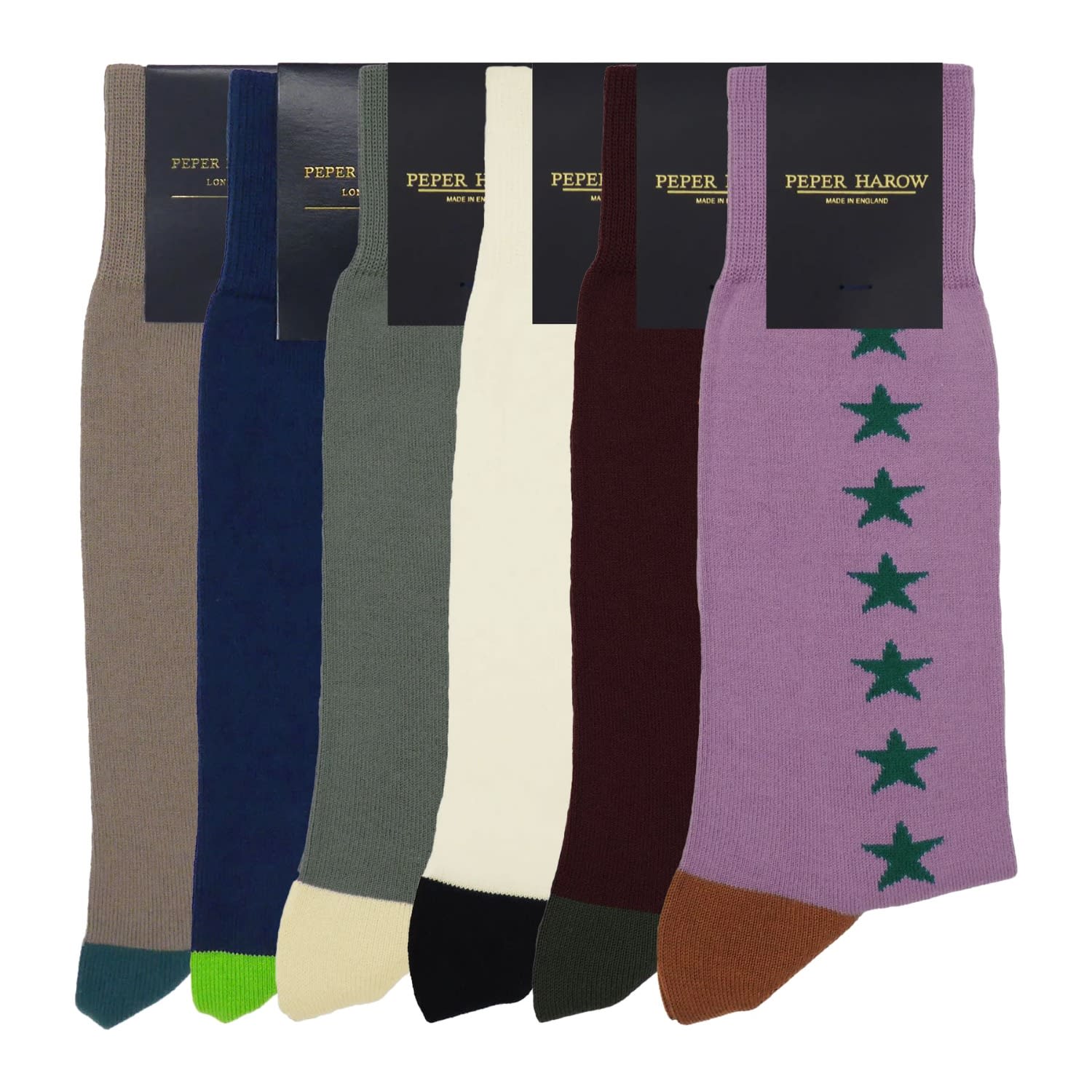 Peper Harow - Made In England Men's Socks Bundle – Starfall In Purple