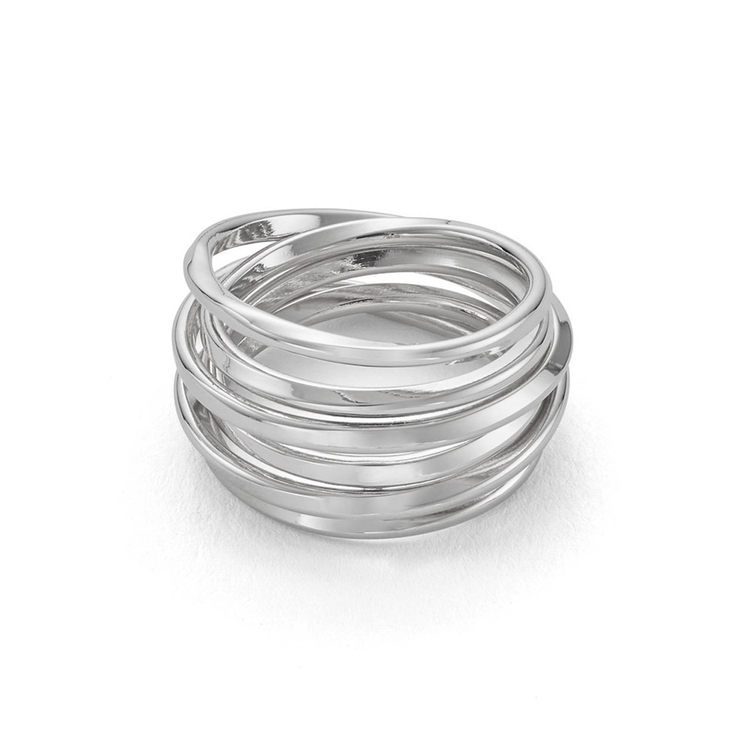 Women’s Silver Spiral Ring Côté Caché