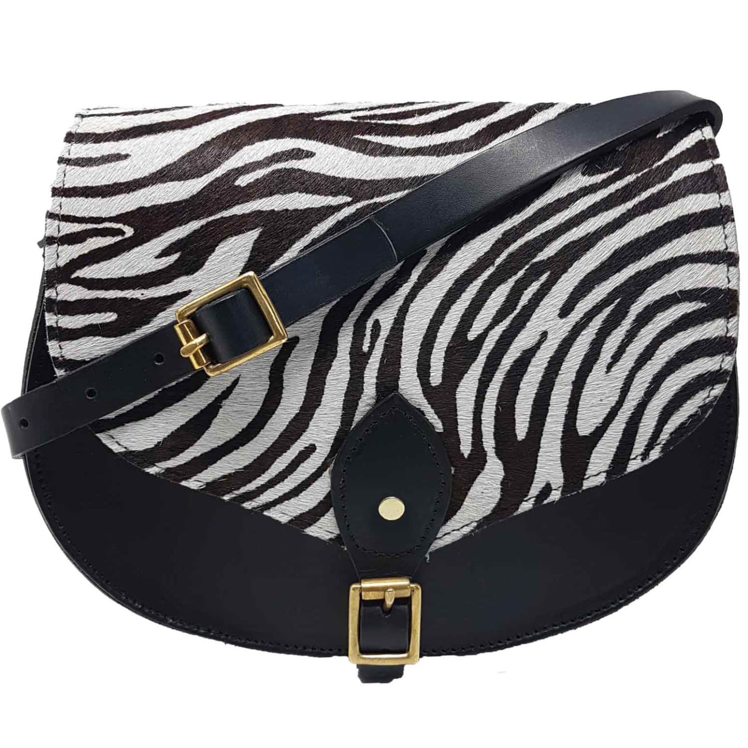 leather animal print purse