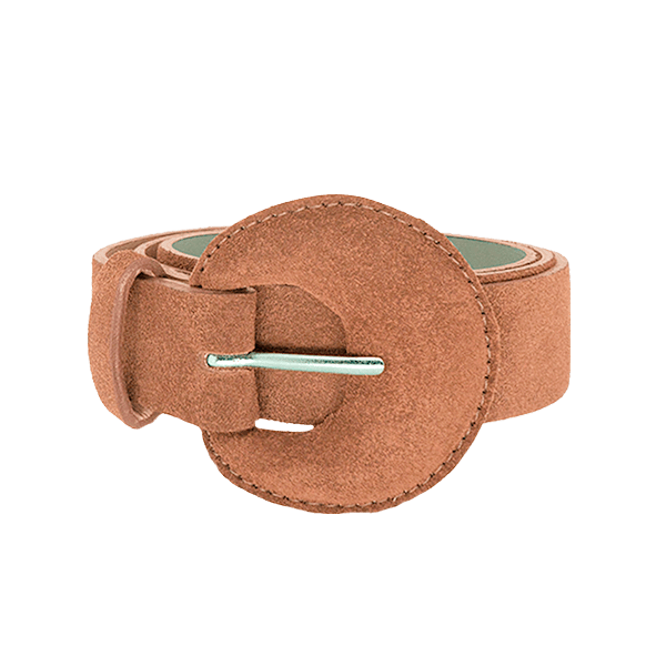 Women’s Neutrals Half Moon Buckle Belt - Light Brown Large Beltbe