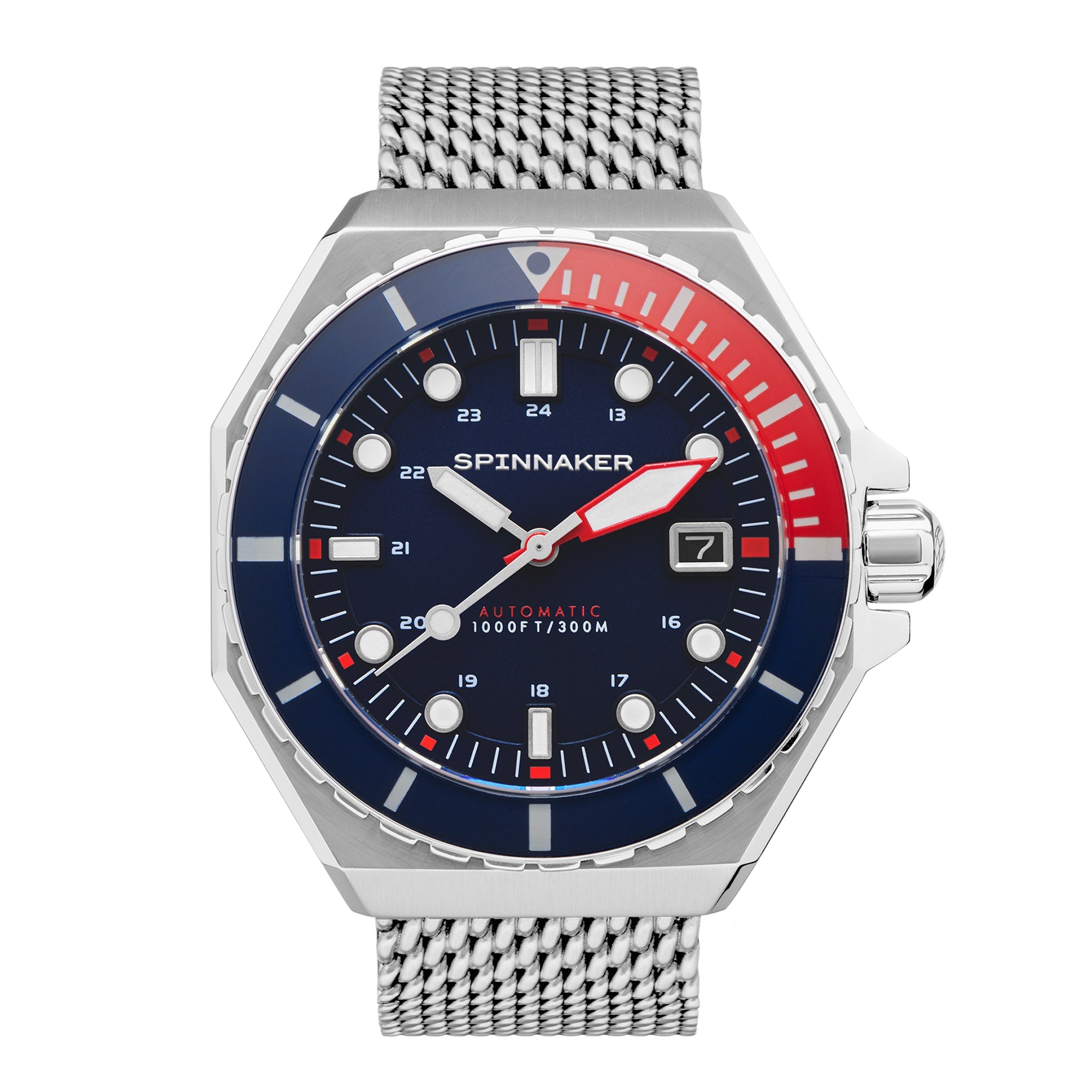 Spinnaker Dumas Men's Japanese Automatic Naval Blue Watch In Blue