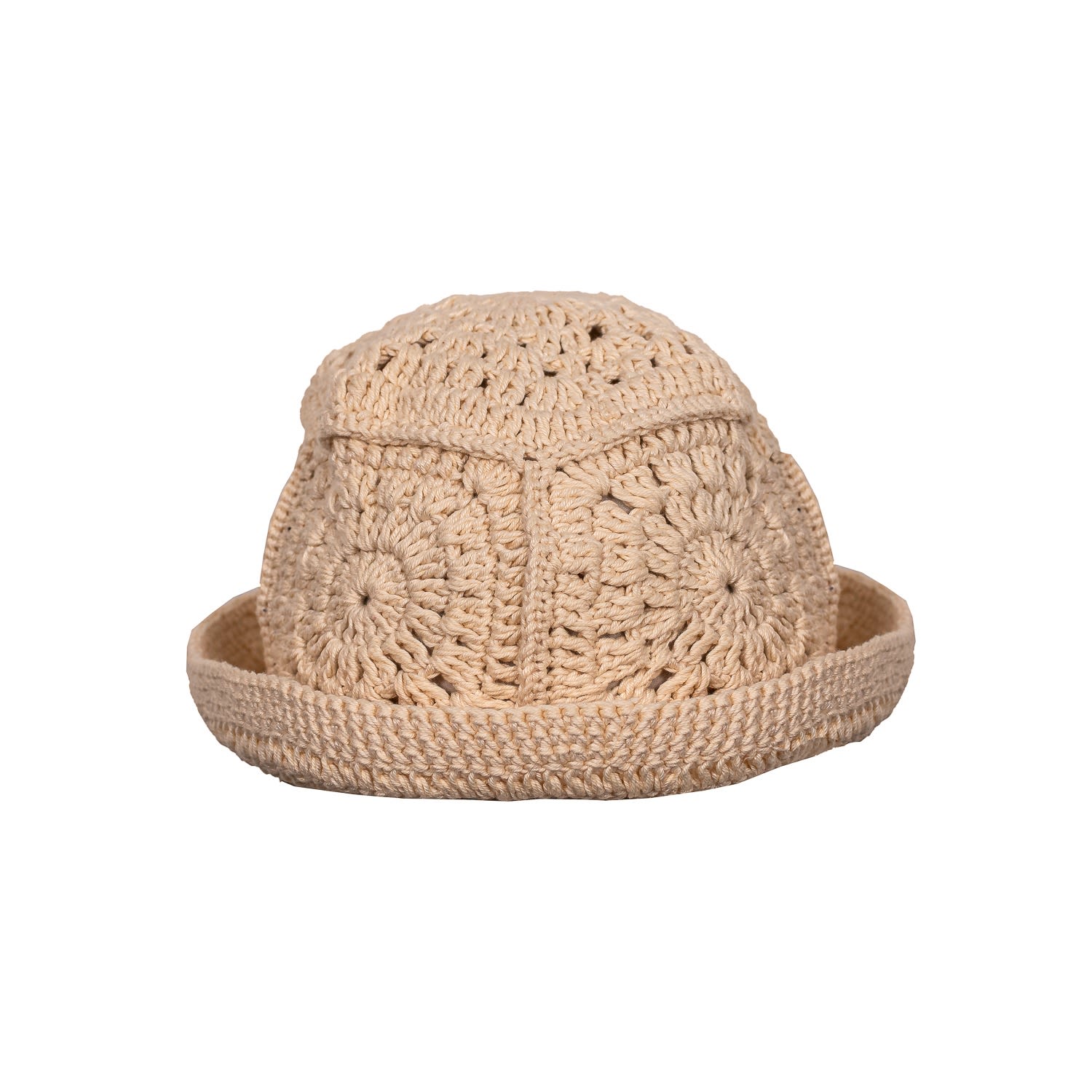 Women’s Square Crochet Bucket Hat - Neutrals Tricult