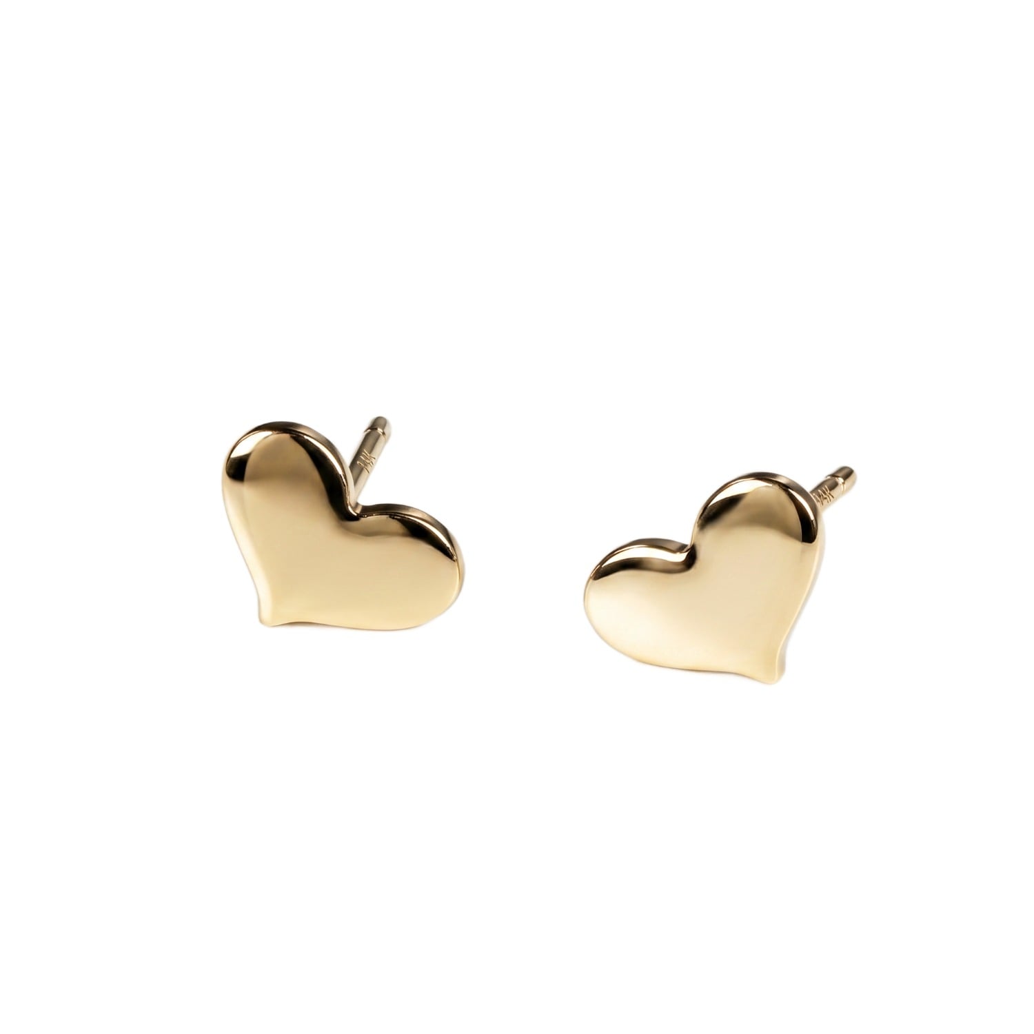 Women's Tiny Heart Stud Earrings , Gold Filled Minimalist Heart Earrings | Melt'm Jewelry