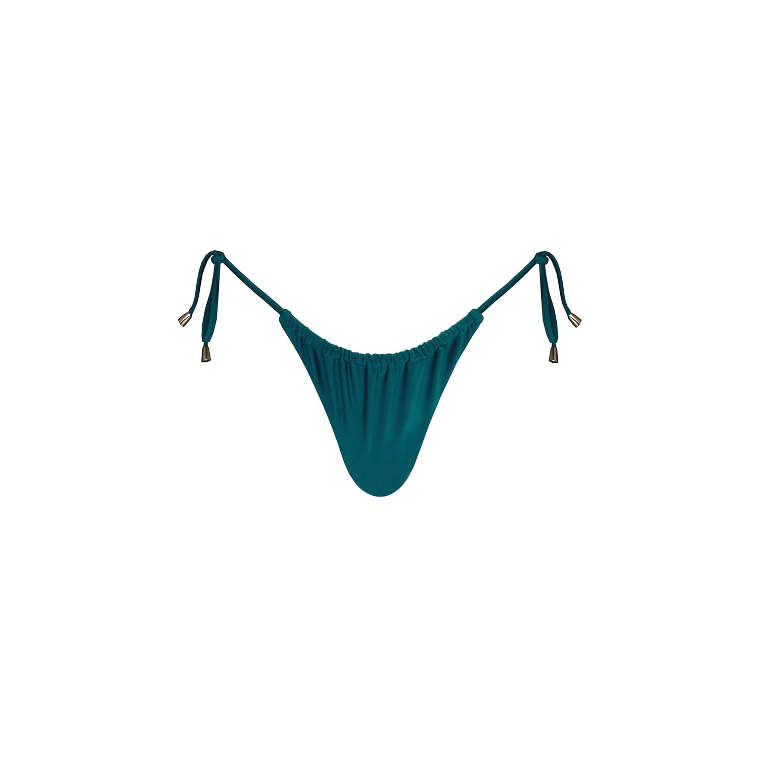 Monarch Women's Green Kaia Side Tie Ruched Bottom - Emerald In Green