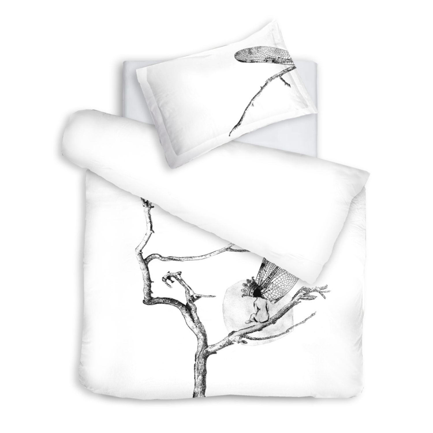 Decoflux Home Cotton Bedding Set Muse In White In White