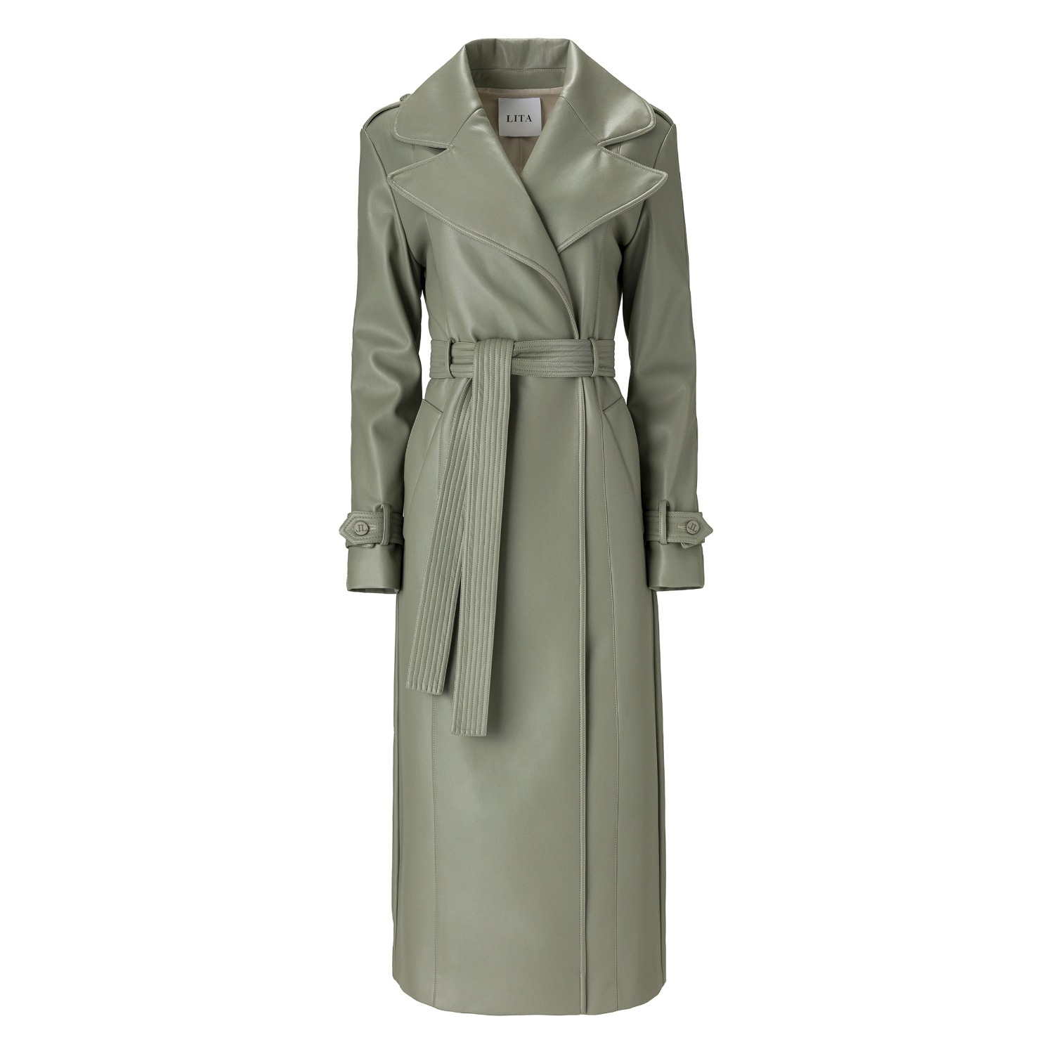 Vegan Leather Trench Coat | LITA COUTURE | Wolf & Badger