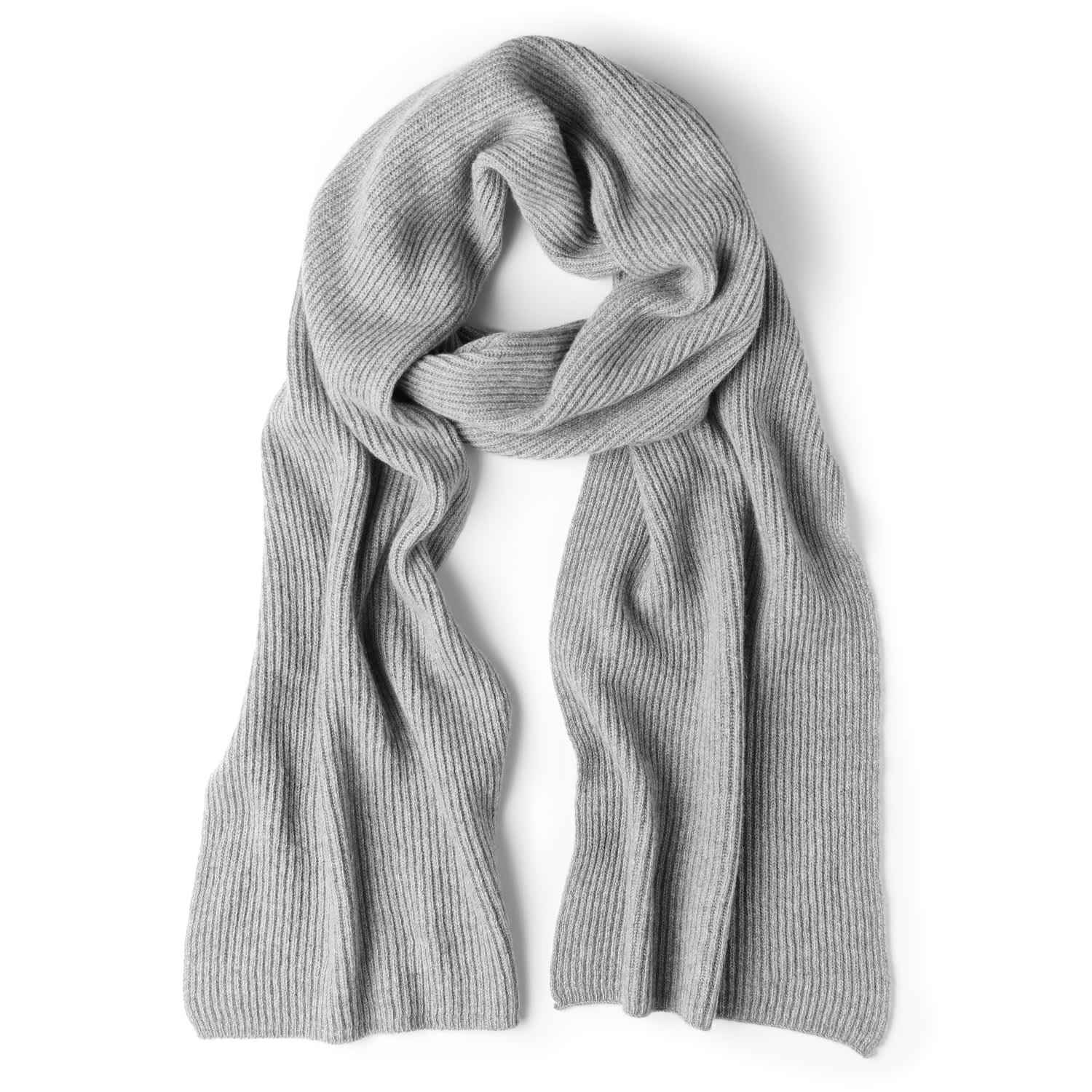 Ecova Light Grey Classic Cashmere Scarf - Men In Grey