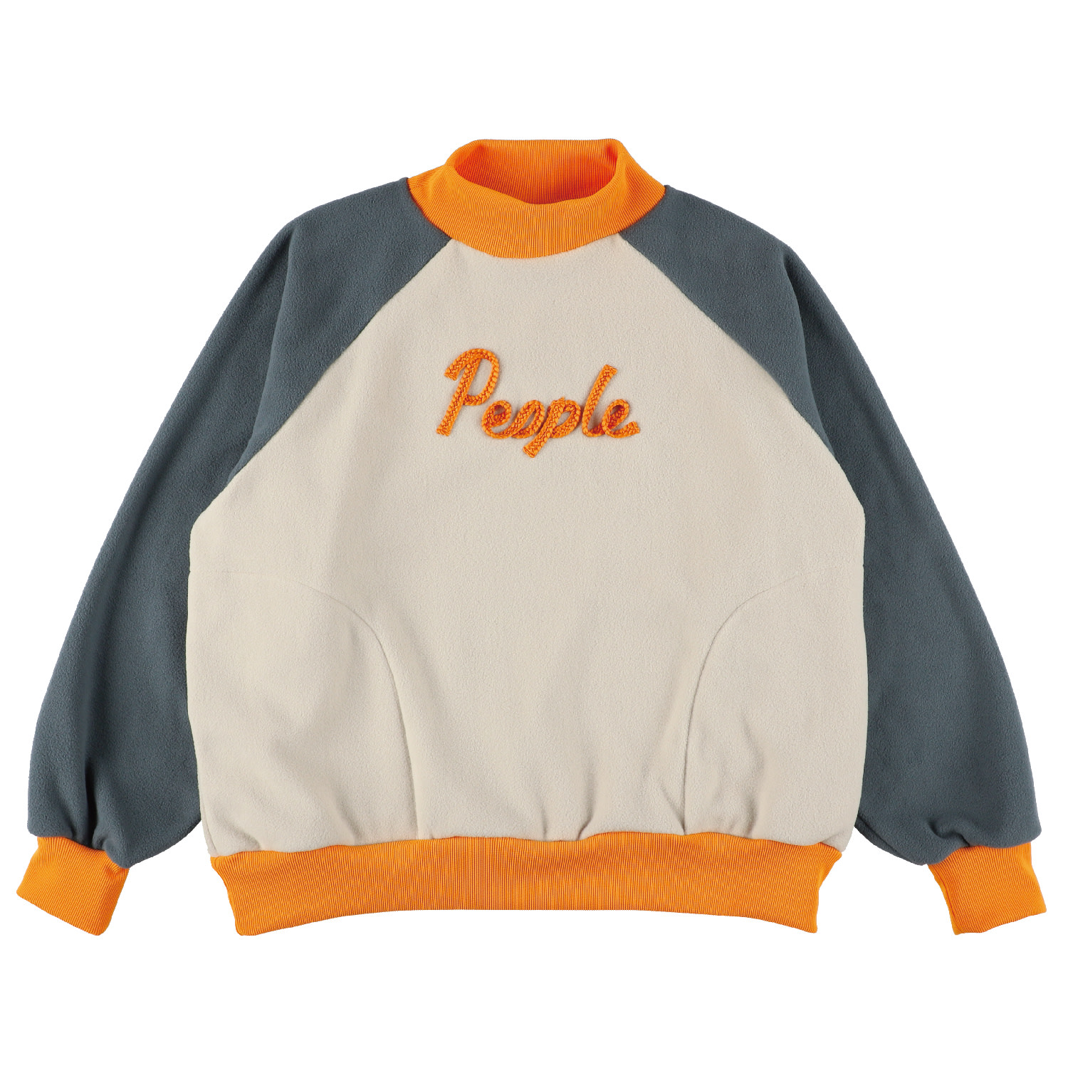 Tuckshop Women's Yellow / Orange / Neutrals Fleece Sweater - Gray X Orange In Yellow/orange